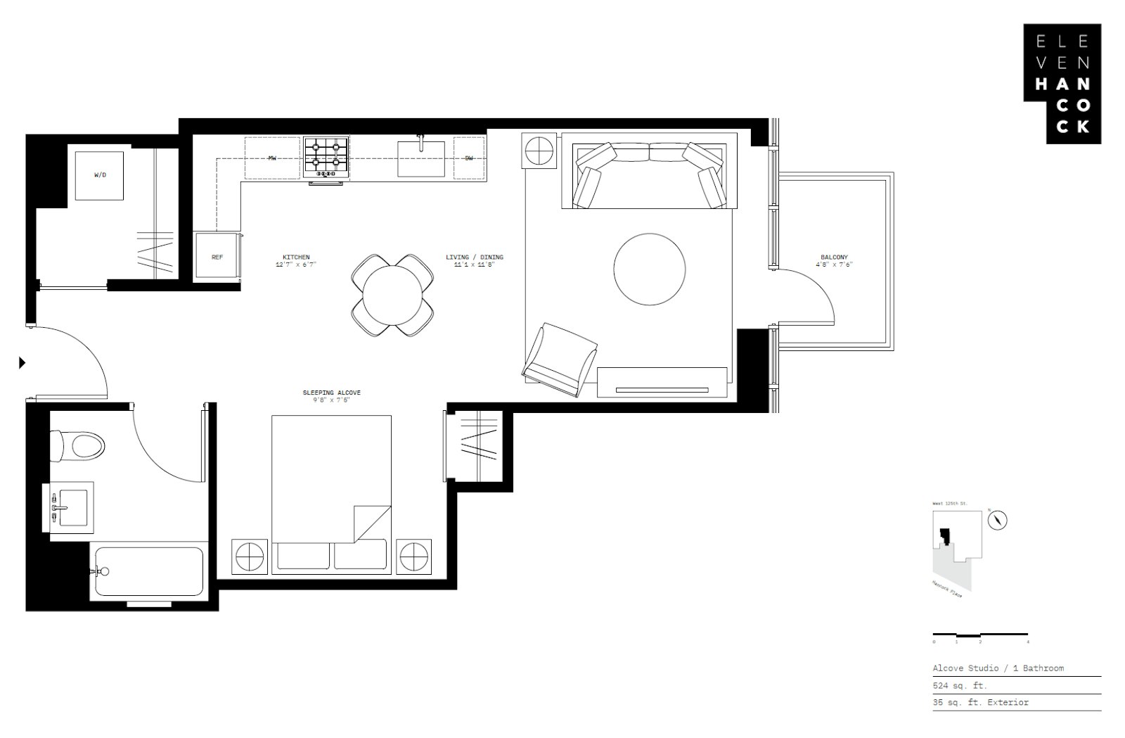 Floorplan for 11 Hancock Place, 705