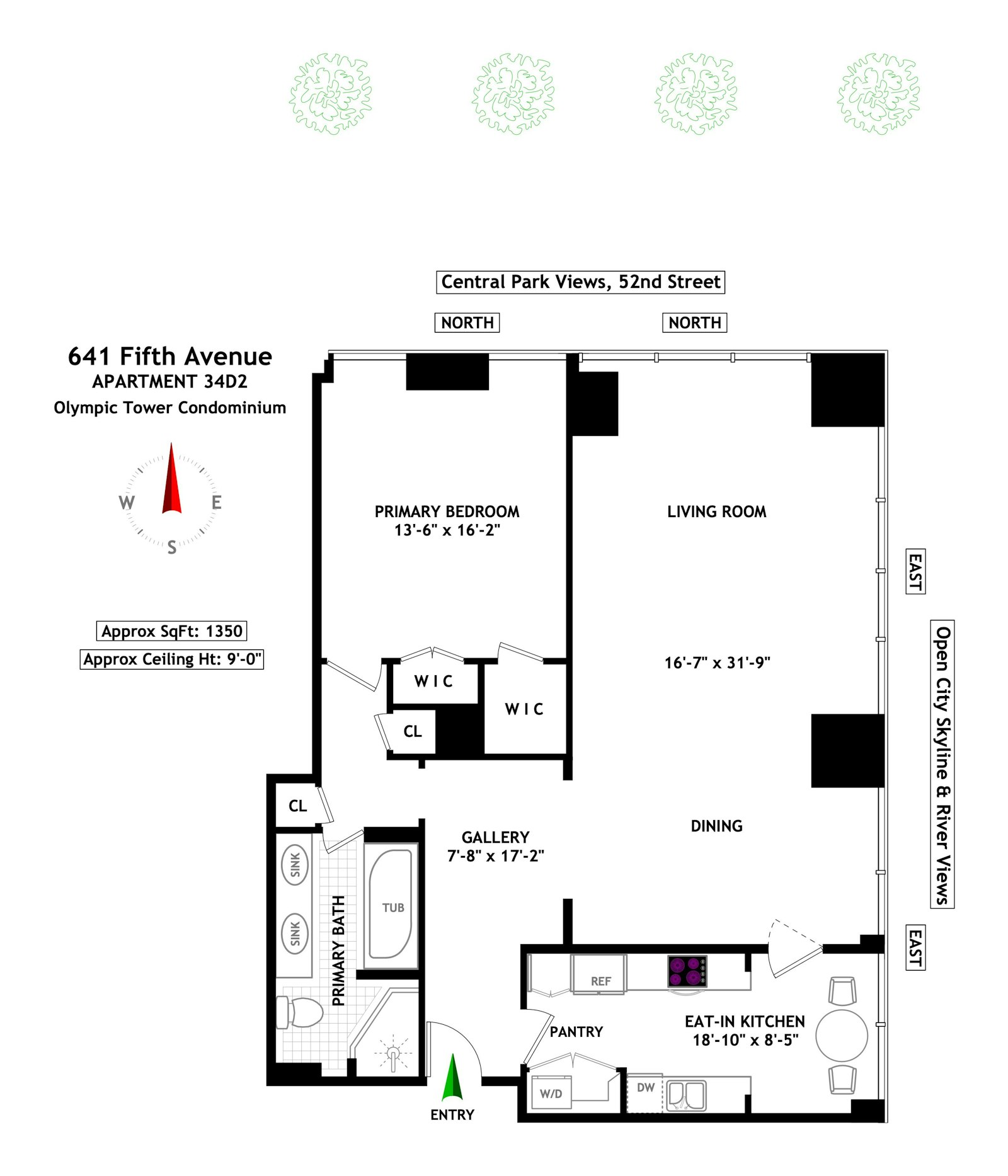 641 Fifth Avenue 34D2 Midtown East New York NY 10022