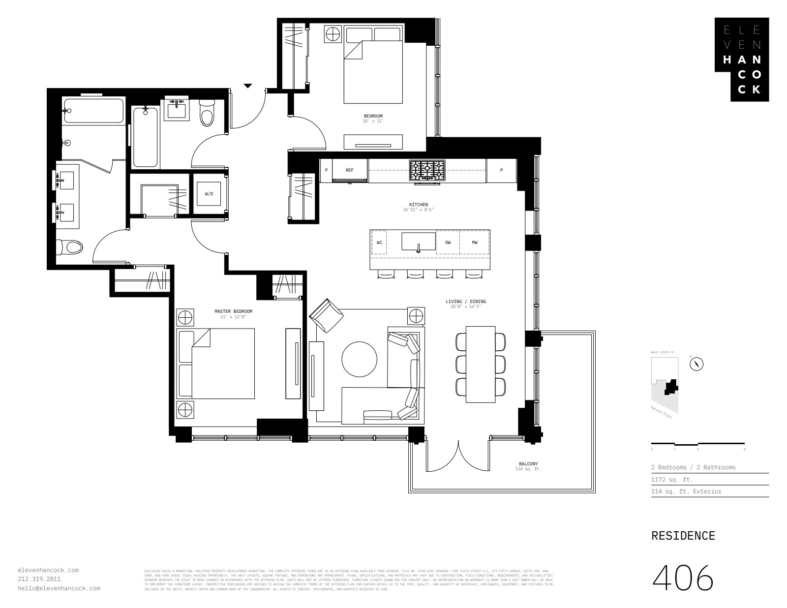 11 Hancock Place 406 West Harlem New York NY 10027