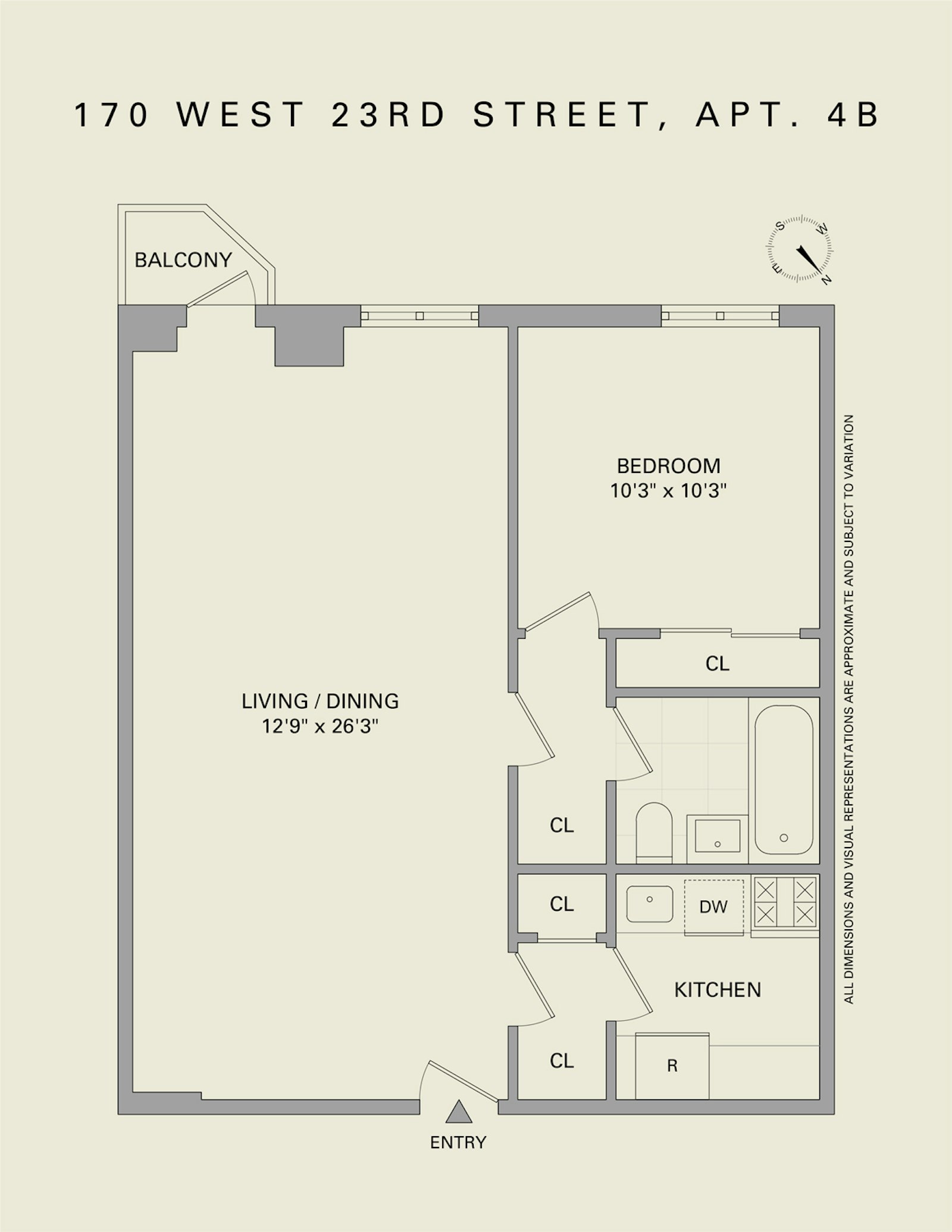 170 West 23rd Street 4B Chelsea New York NY 10011