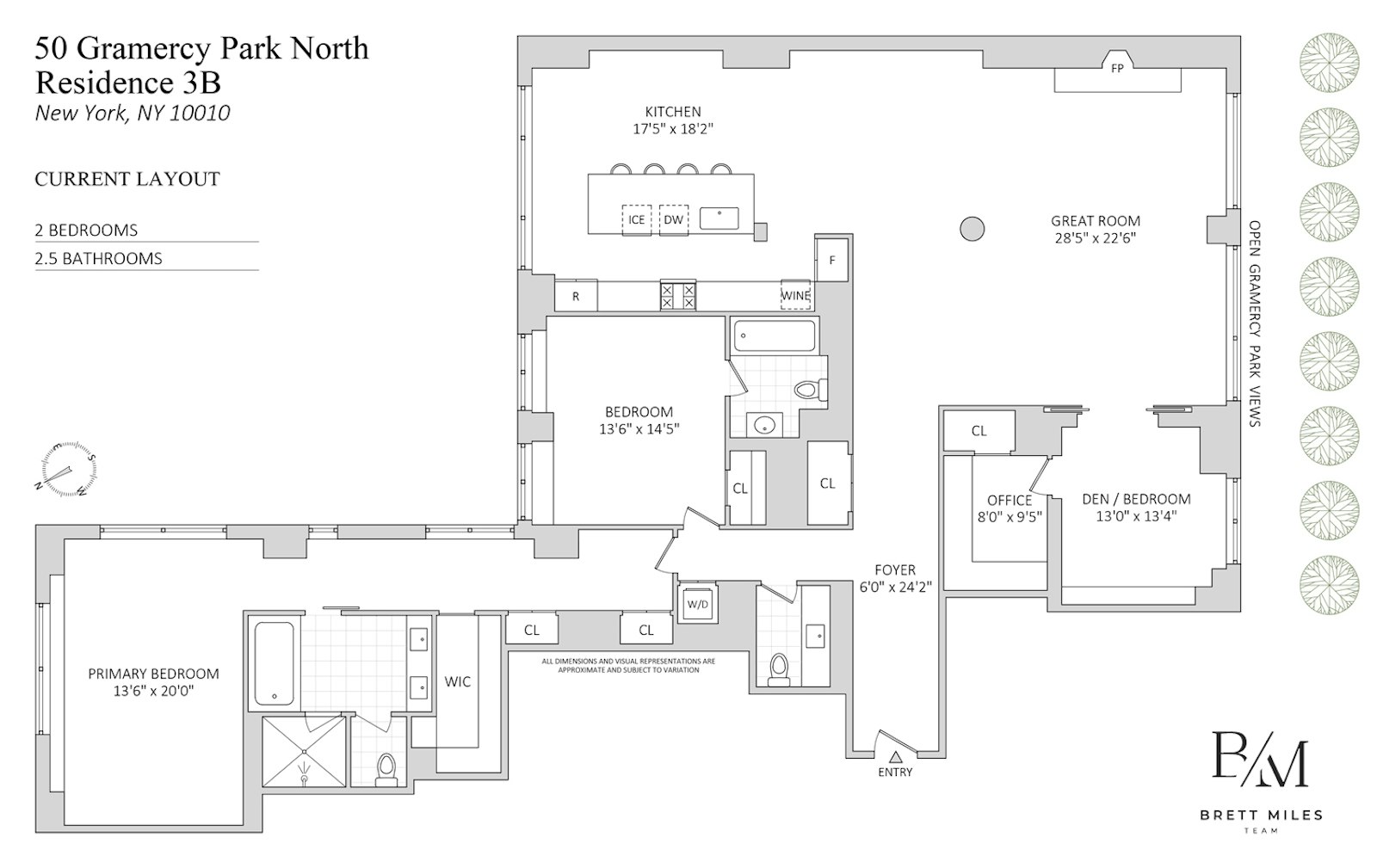 50 Gramercy Park North 3B Gramercy Park New York NY 10010