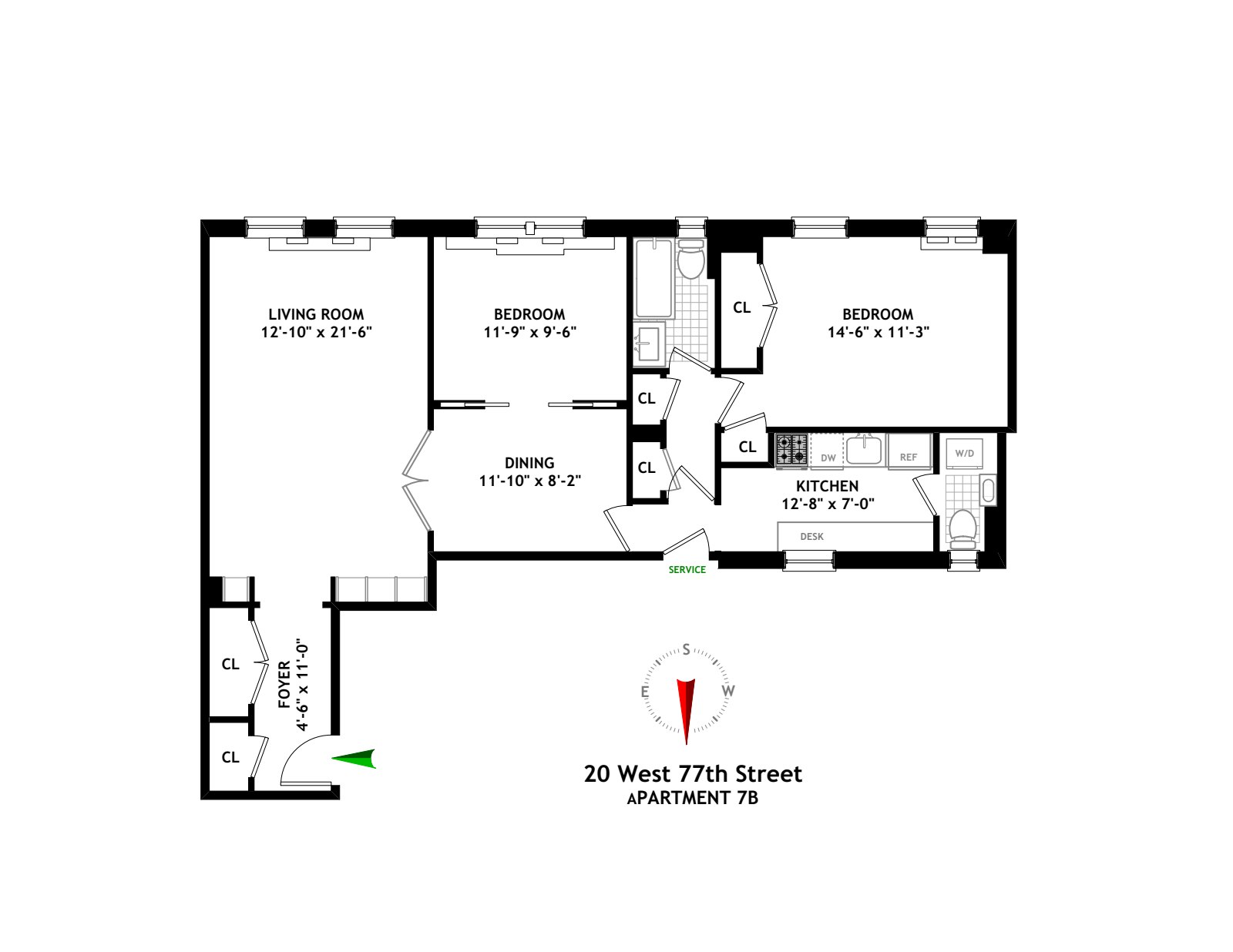 20 West 77th Street 7B Upper West Side New York NY 10024