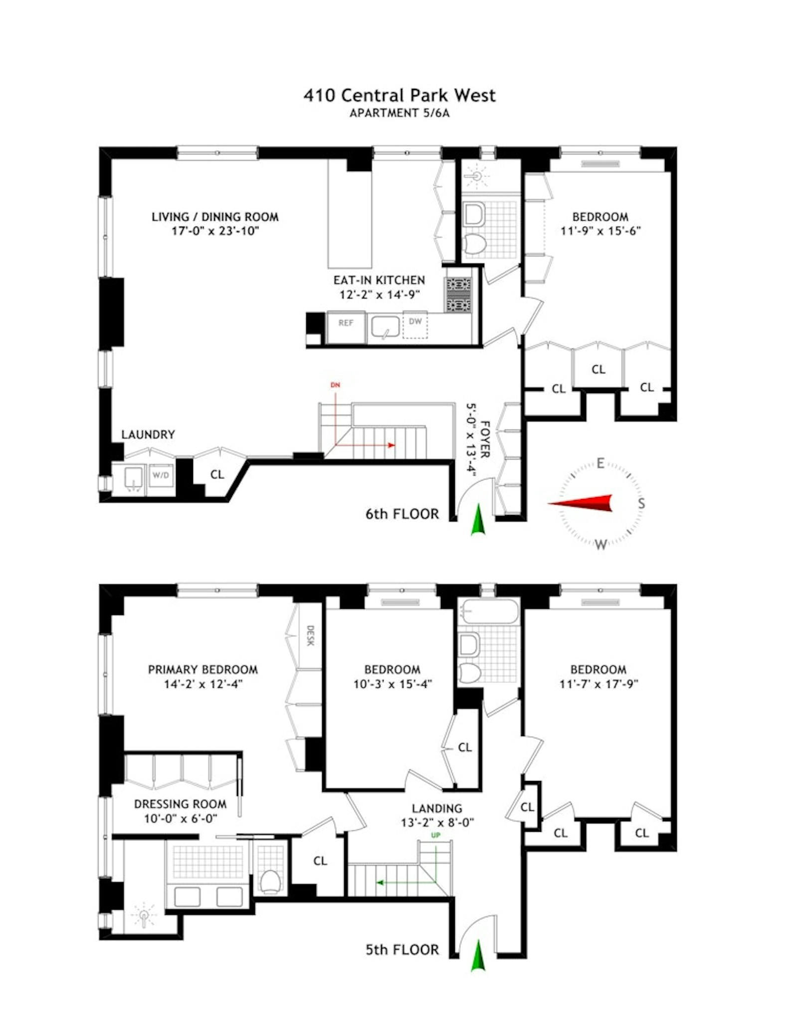 410 Central Park West 5/6A Central Park West New York NY 10025