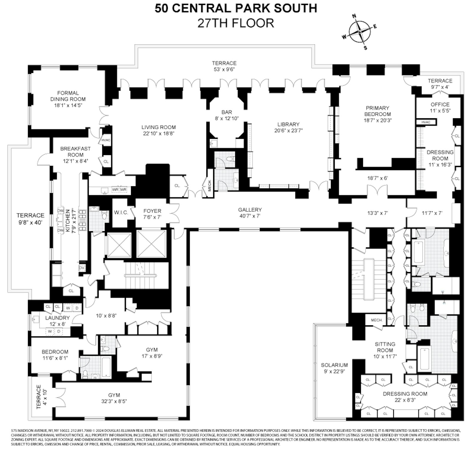 50 Central Park South 27 Central Park South New York NY 10019