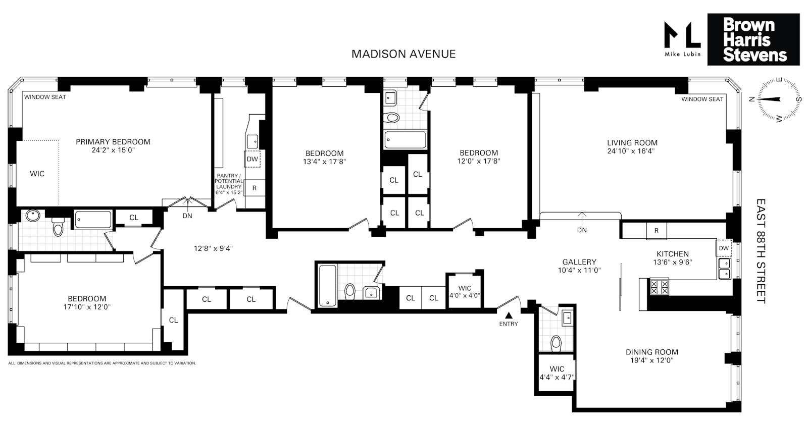 19 East 88th Street 6AH Carnegie Hill New York NY 10128