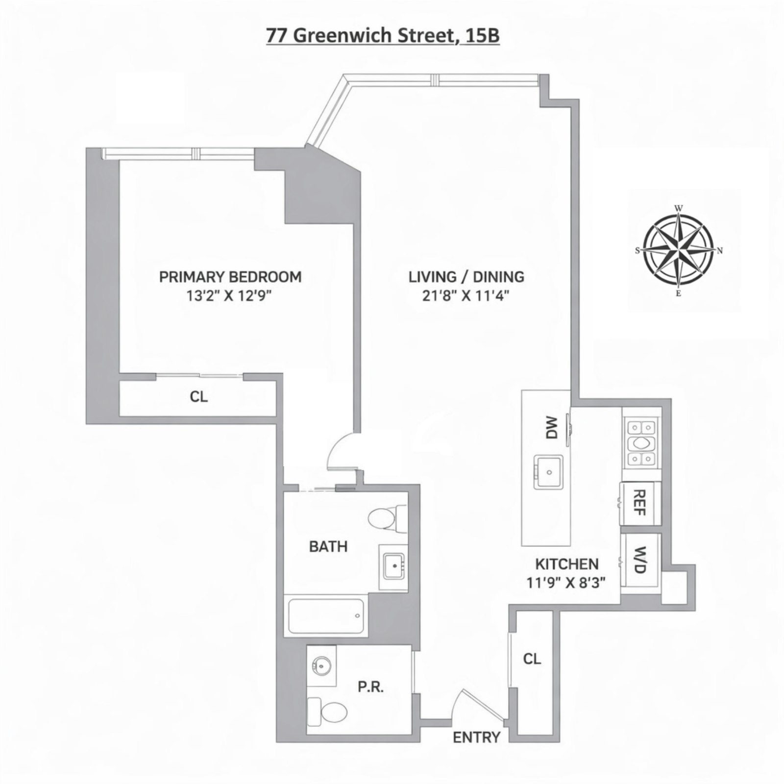 77 Greenwich Street 15B Financial District New York NY 10006