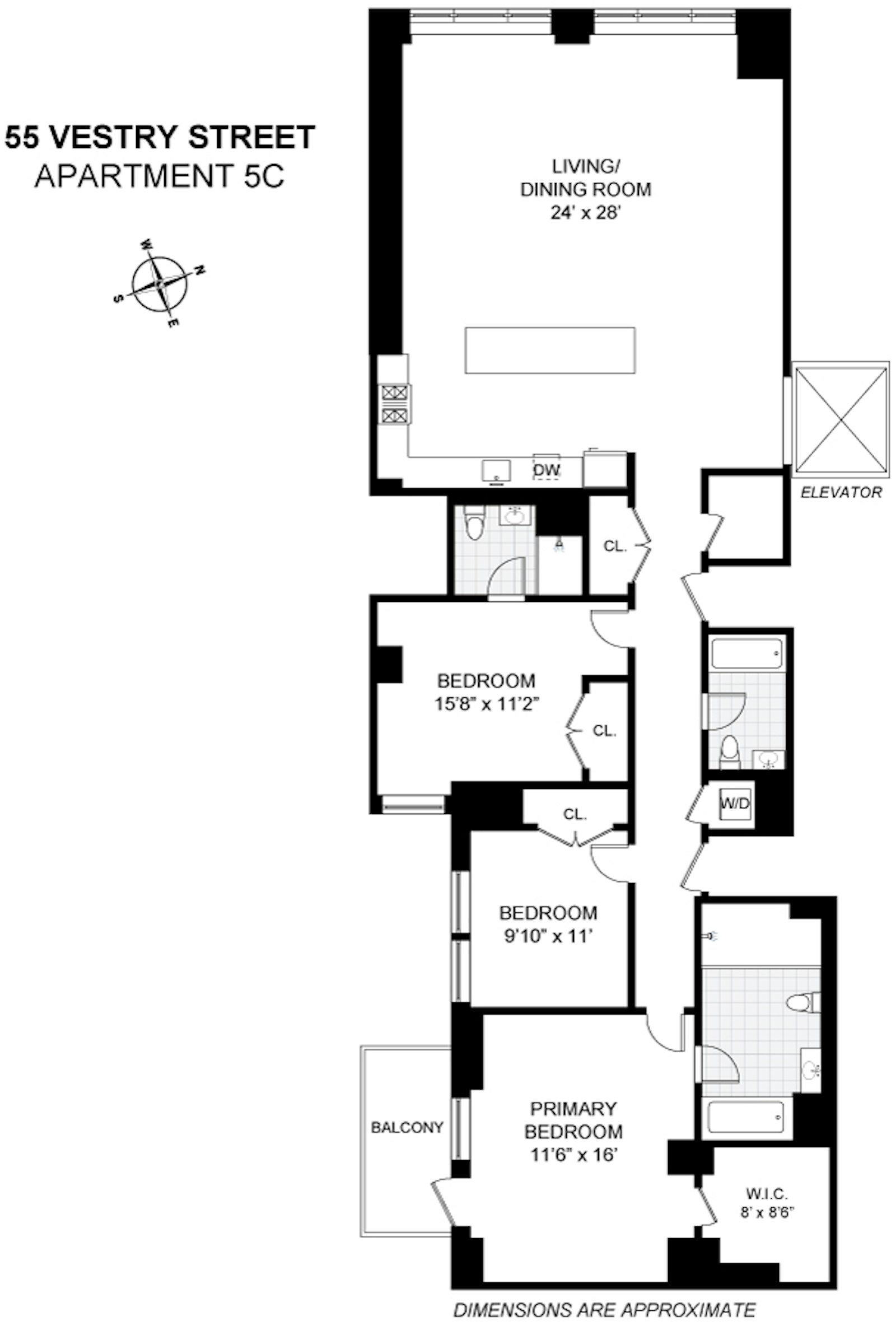 55 Vestry Street 5C Tribeca New York NY 10013