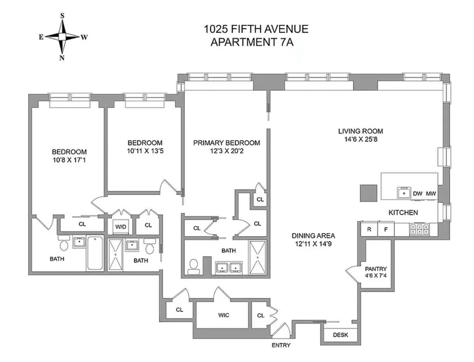 1025 Fifth Avenue 7A Upper East Side New York NY 10028