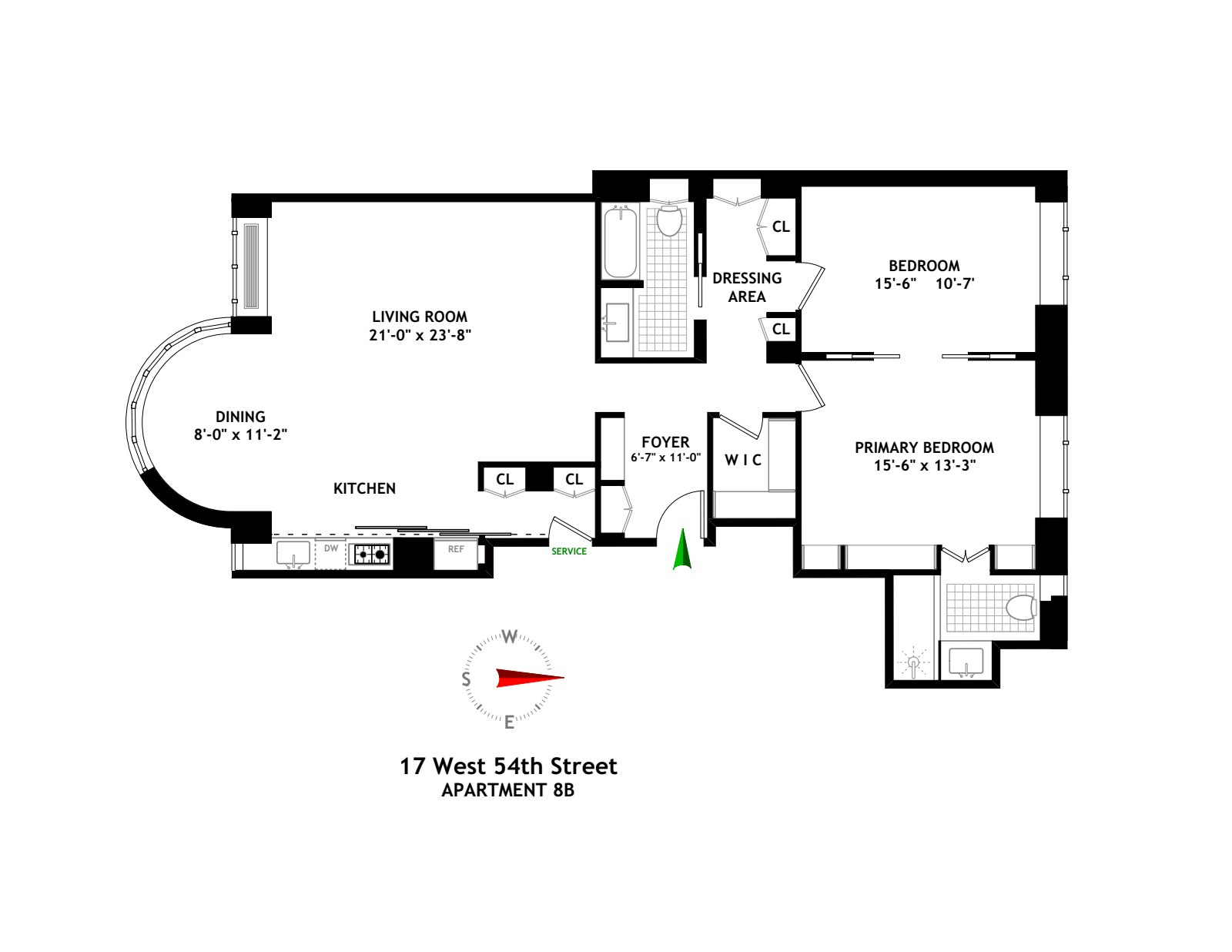 17 West 54th Street 8B Midtown West New York NY 10019