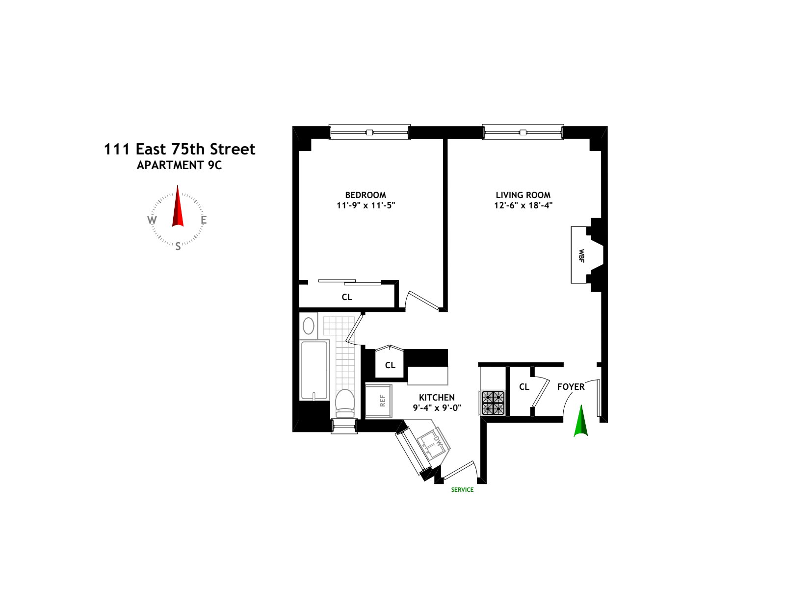 111 East 75th Street 9C Upper East Side New York NY 10021
