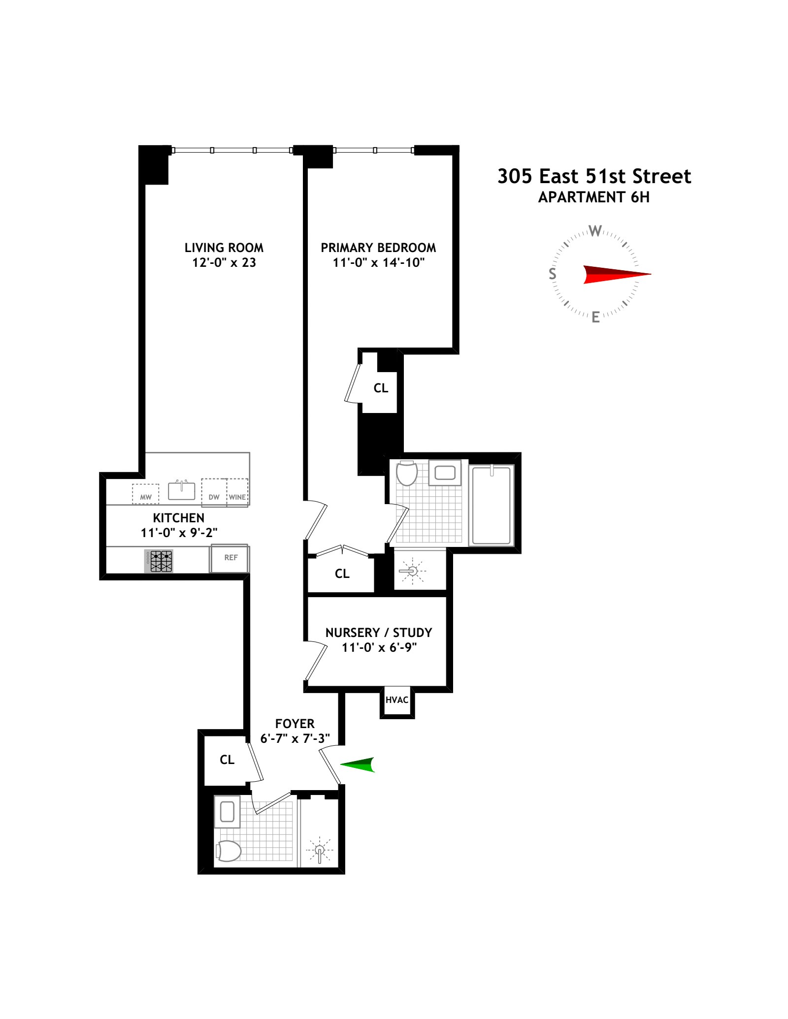 305 East 51st Street 6H Turtle Bay New York NY 10022