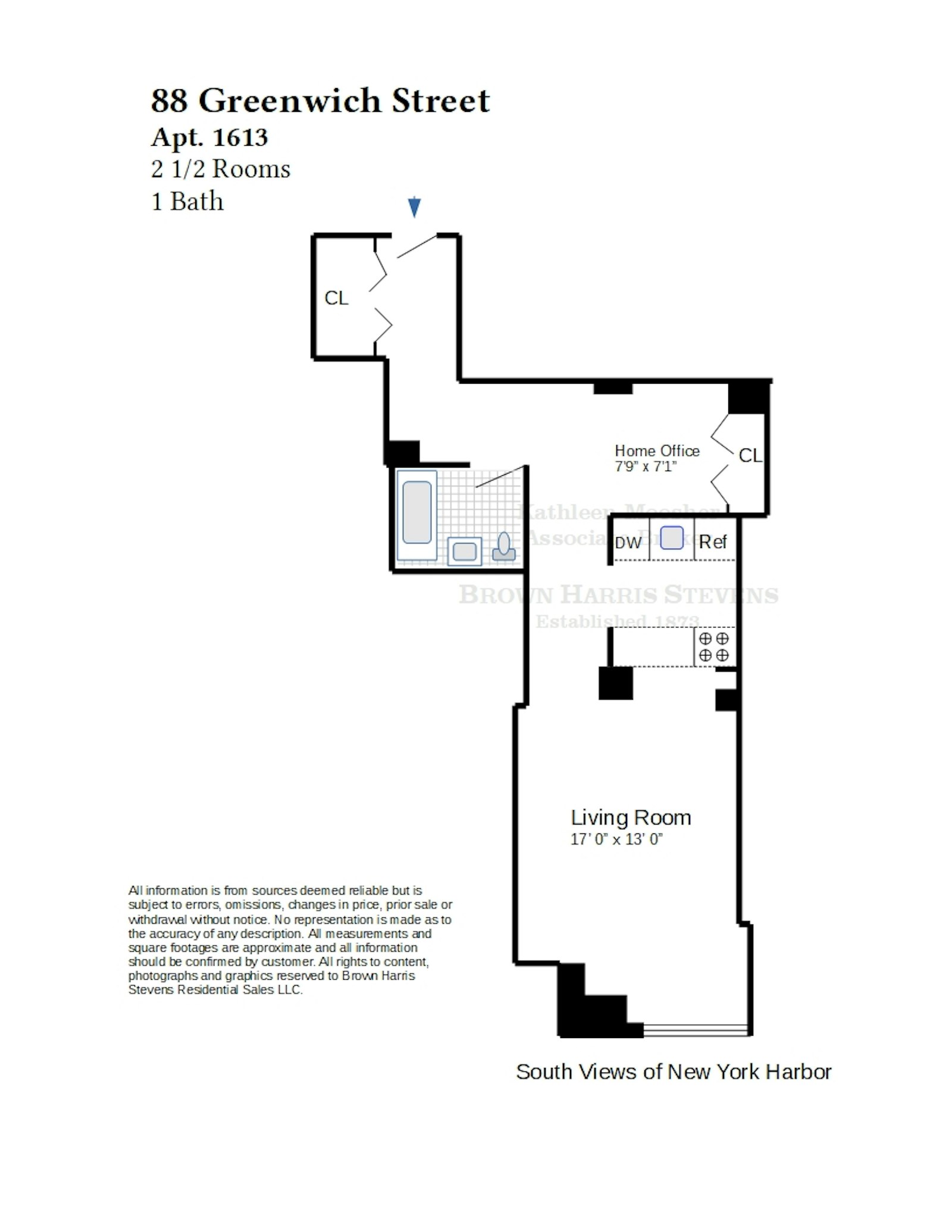 88 Greenwich Street 1613 Financial District New York NY 10006