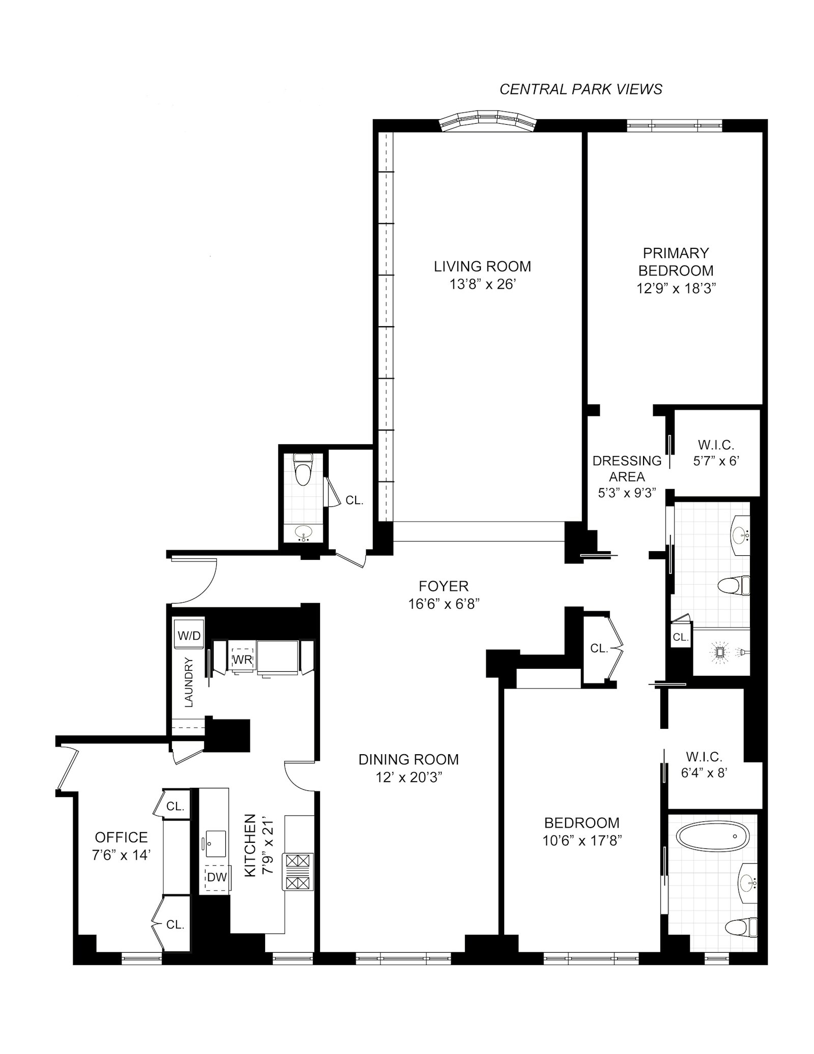 25 Central Park West 3N Central Park West New York NY 10023