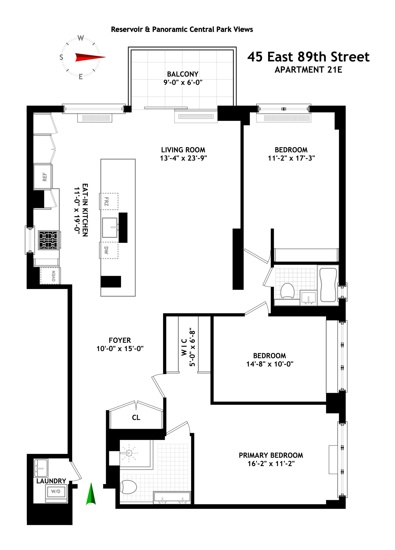 45 East 89th Street 21E Carnegie Hill New York NY 10128