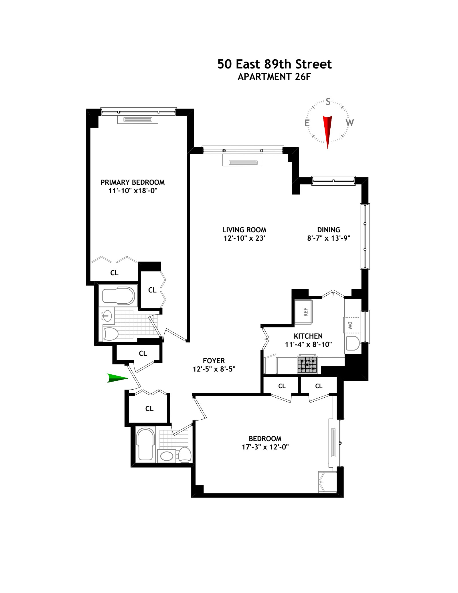 50 East 89th Street 26F Carnegie Hill New York NY 10128