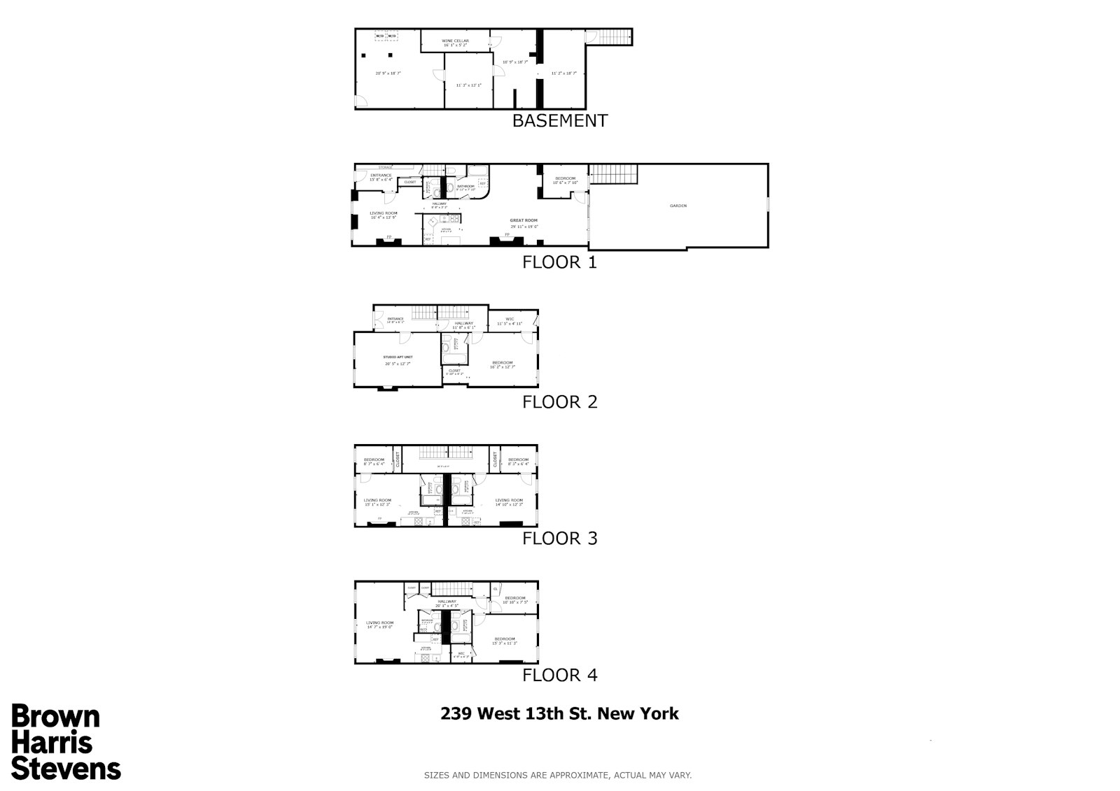 239 West 13th Street W. Greenwich Village New York NY 10011