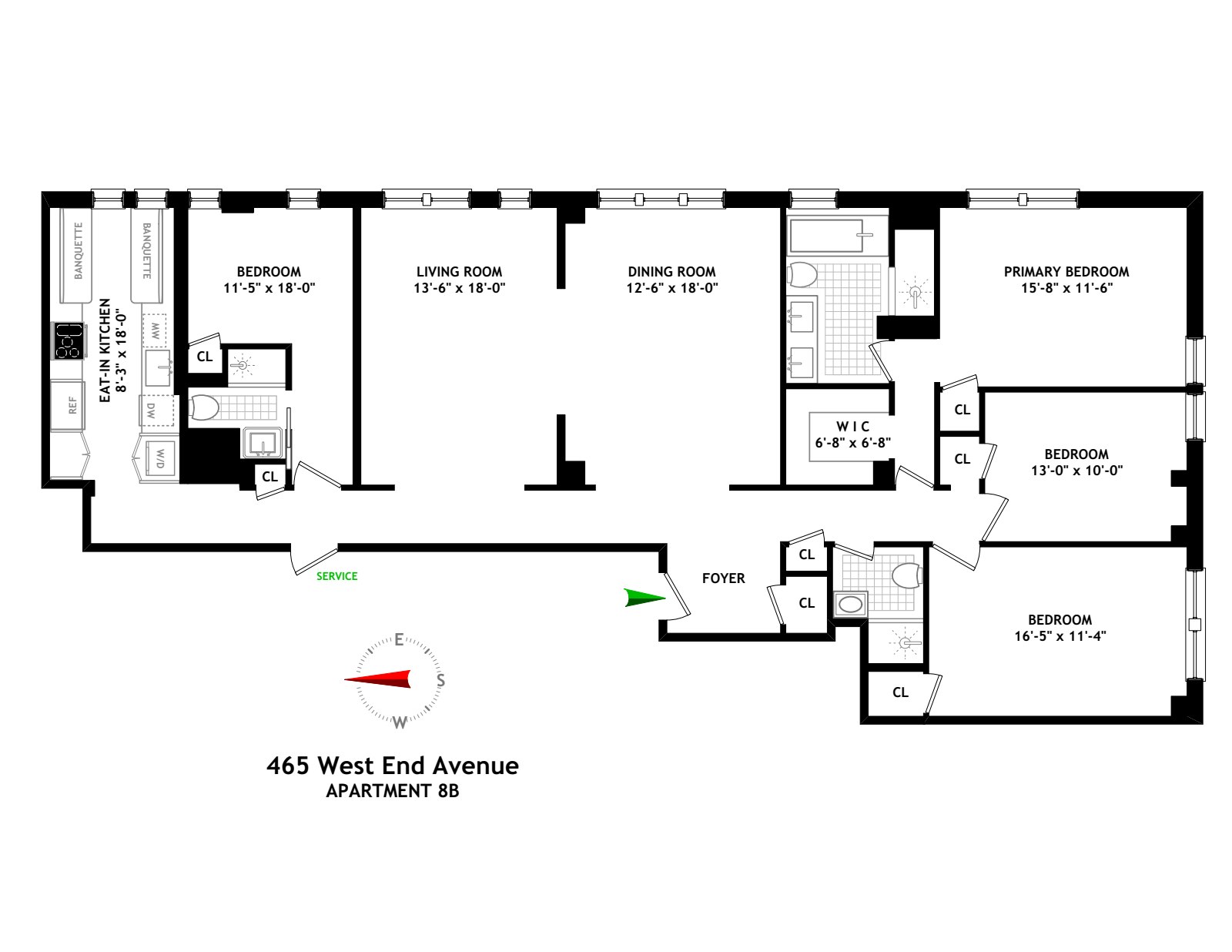 465 West End Avenue 8B Upper West Side New York NY 10024