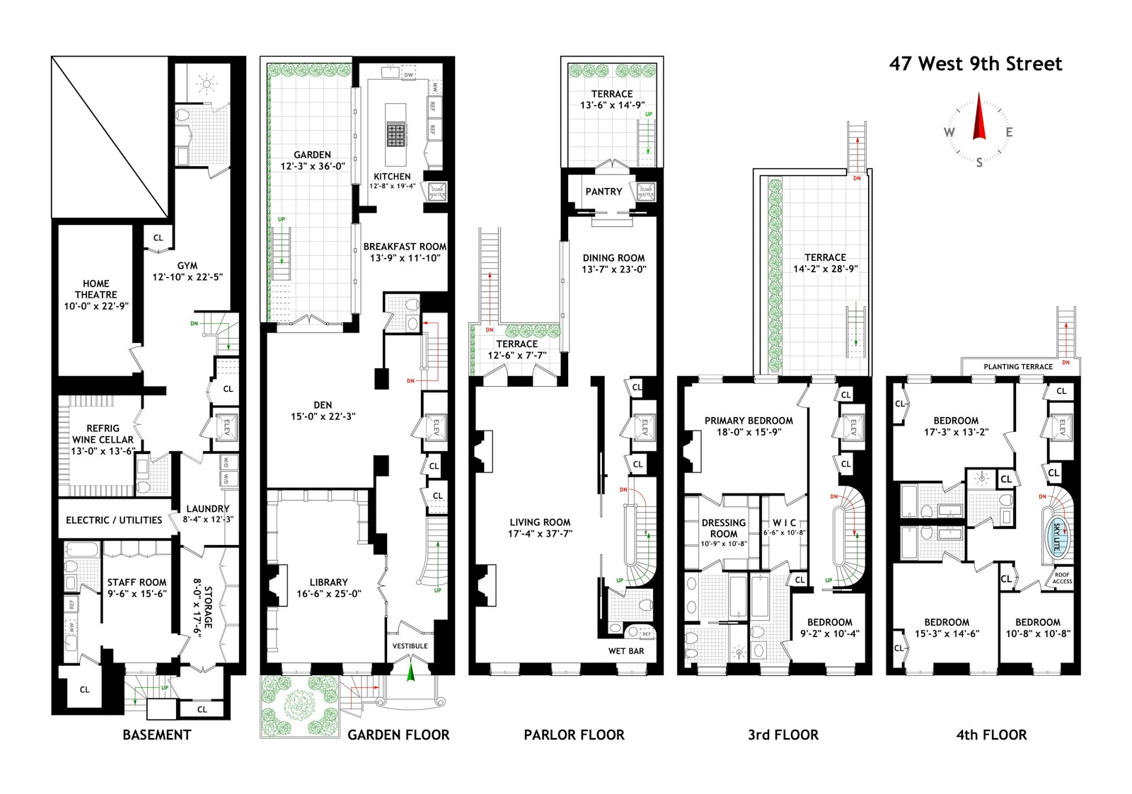 47 West 9th Street Greenwich Village New York NY 10011