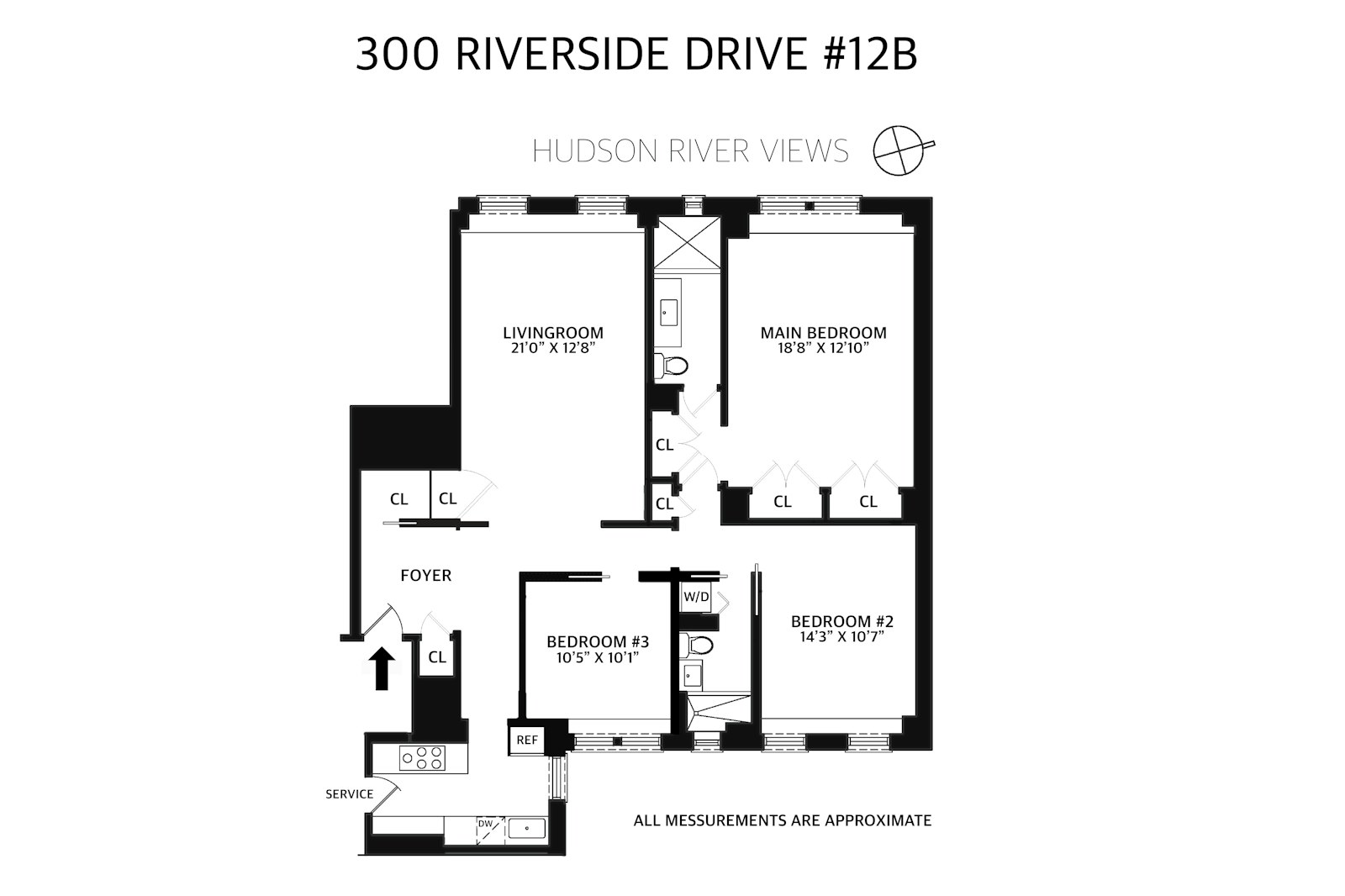 300 Riverside Drive 12B Upper West Side New York NY 10025
