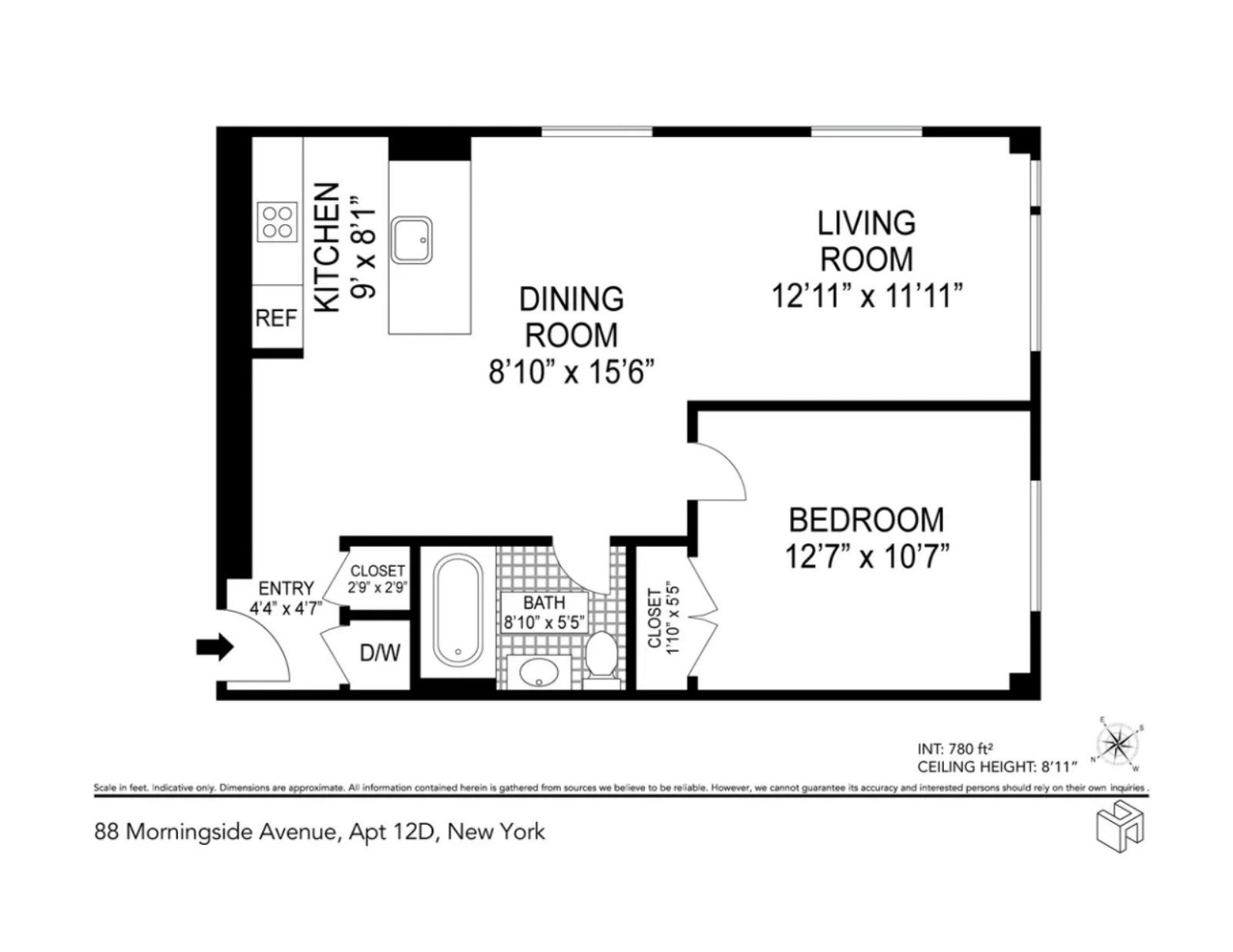 88 Morningside Avenue 12D West Harlem New York NY 10027