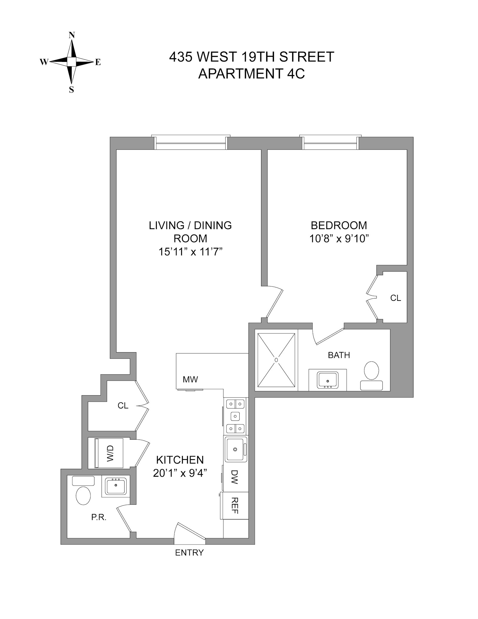 435 West 19th Street 4C Chelsea New York NY 10011