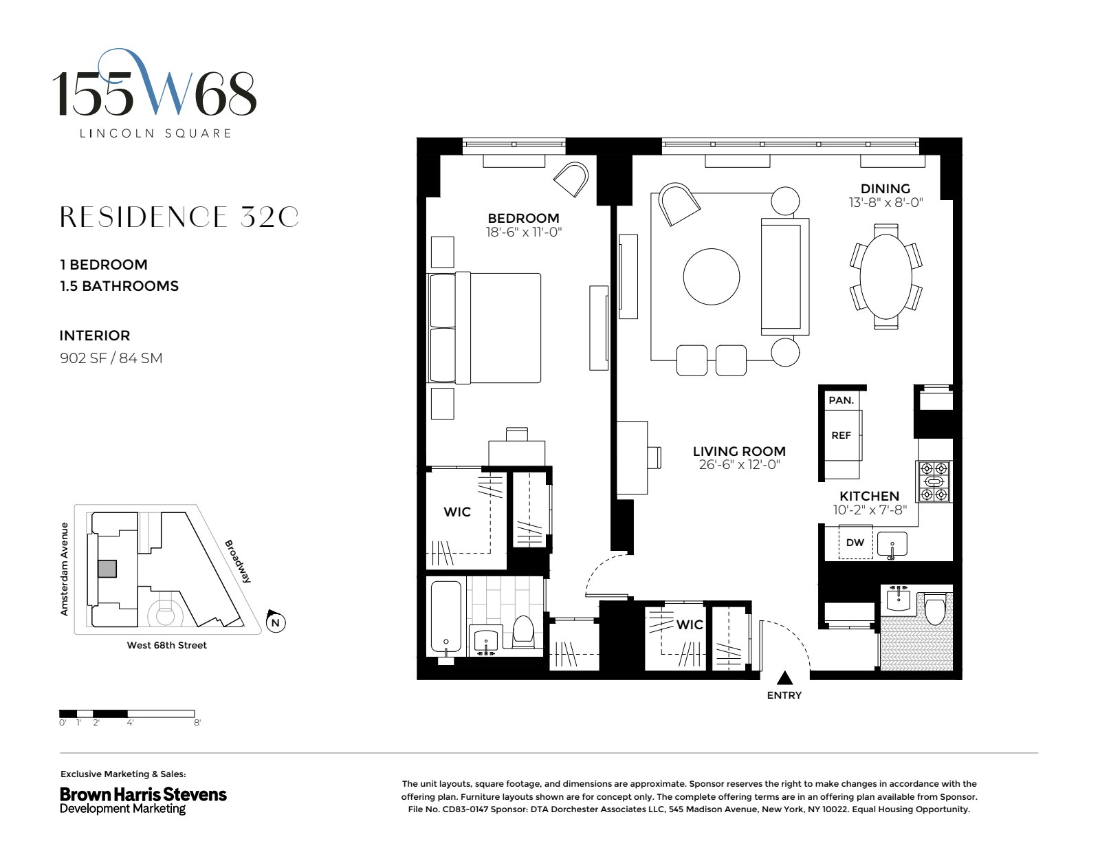 155 West 68th Street 32C Lincoln Square New York NY 10023