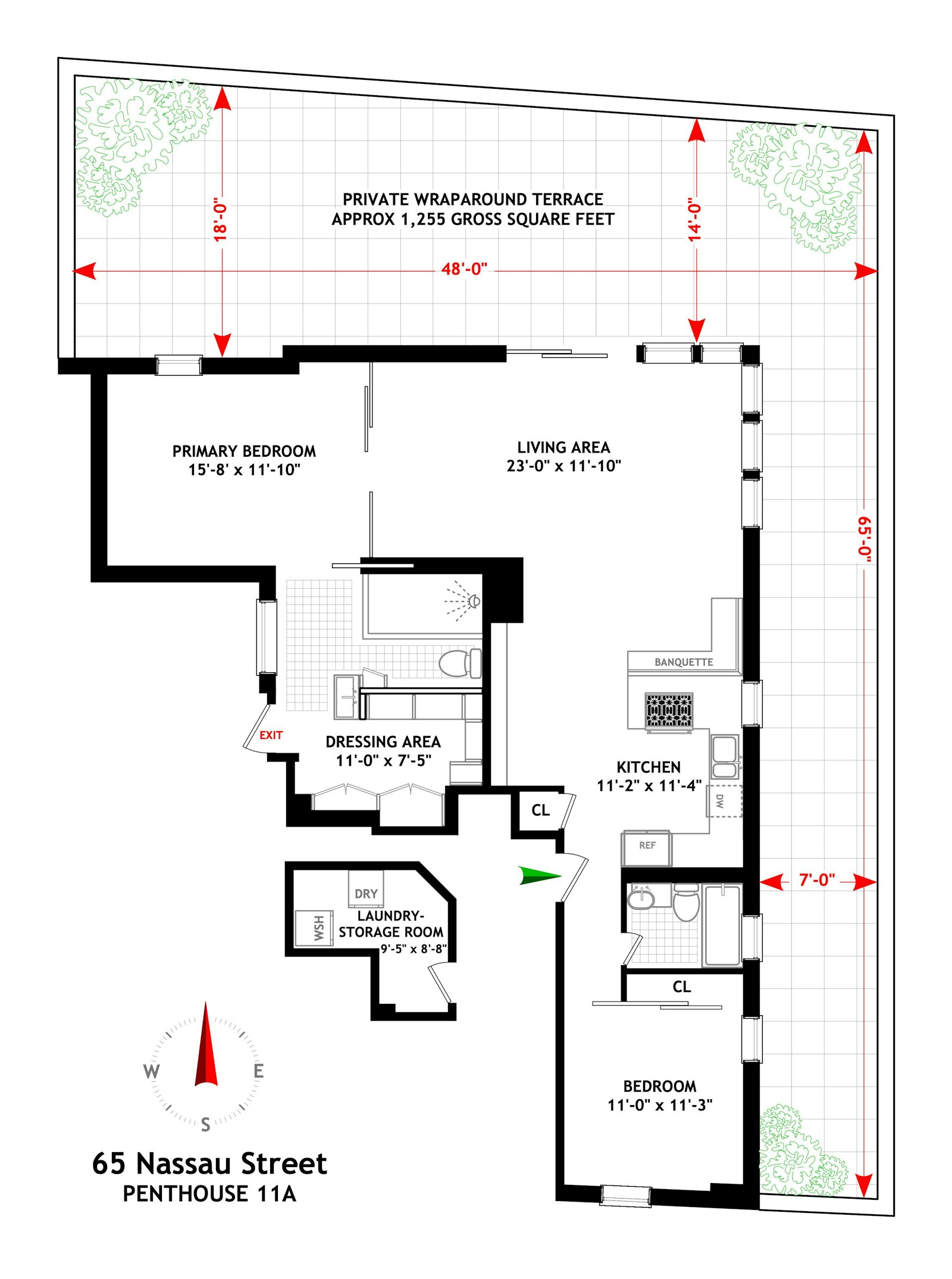 65 Nassau Street PH11A Financial District New York NY 10038