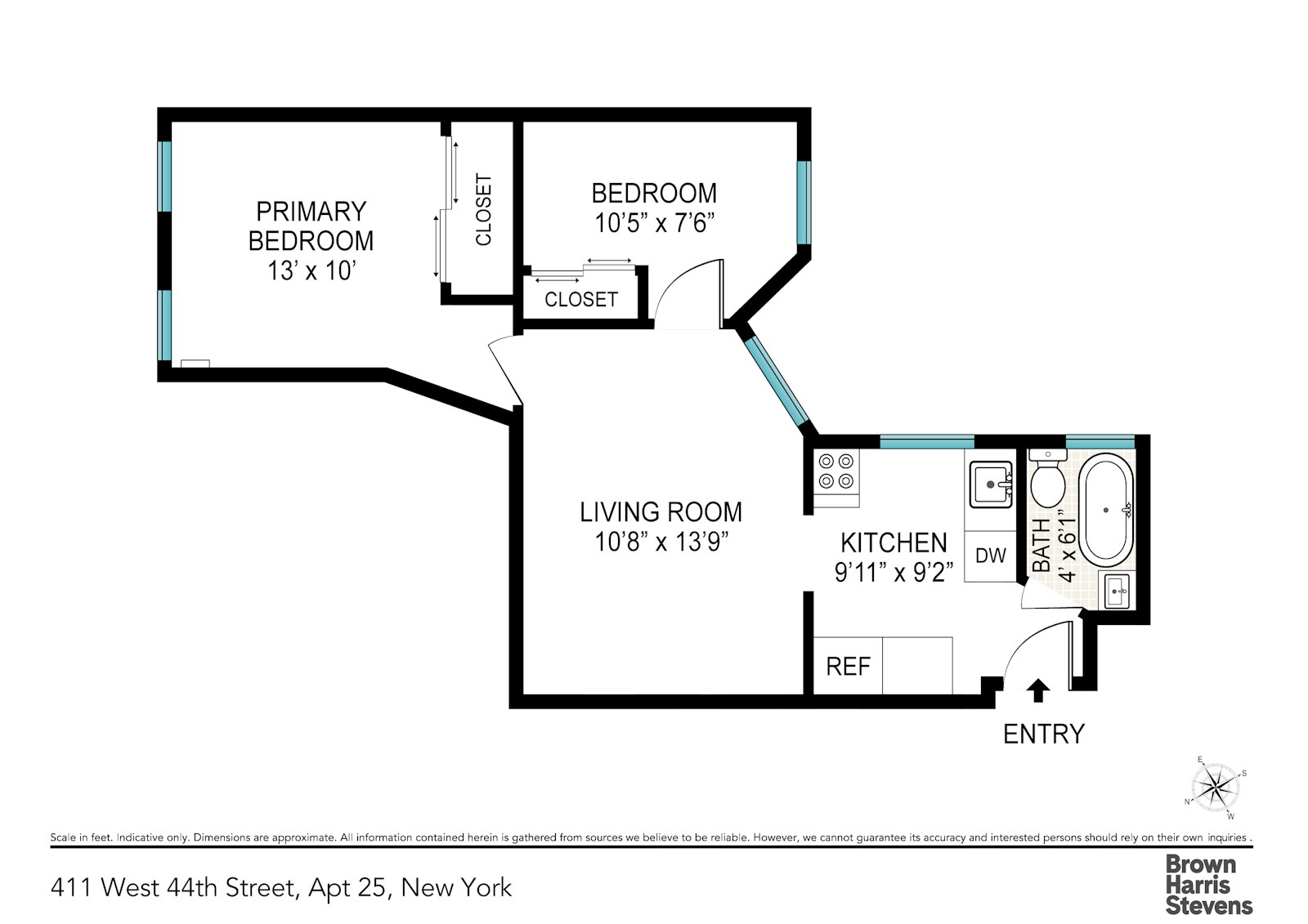 411 West 44th Street 25 Clinton New York NY 10036