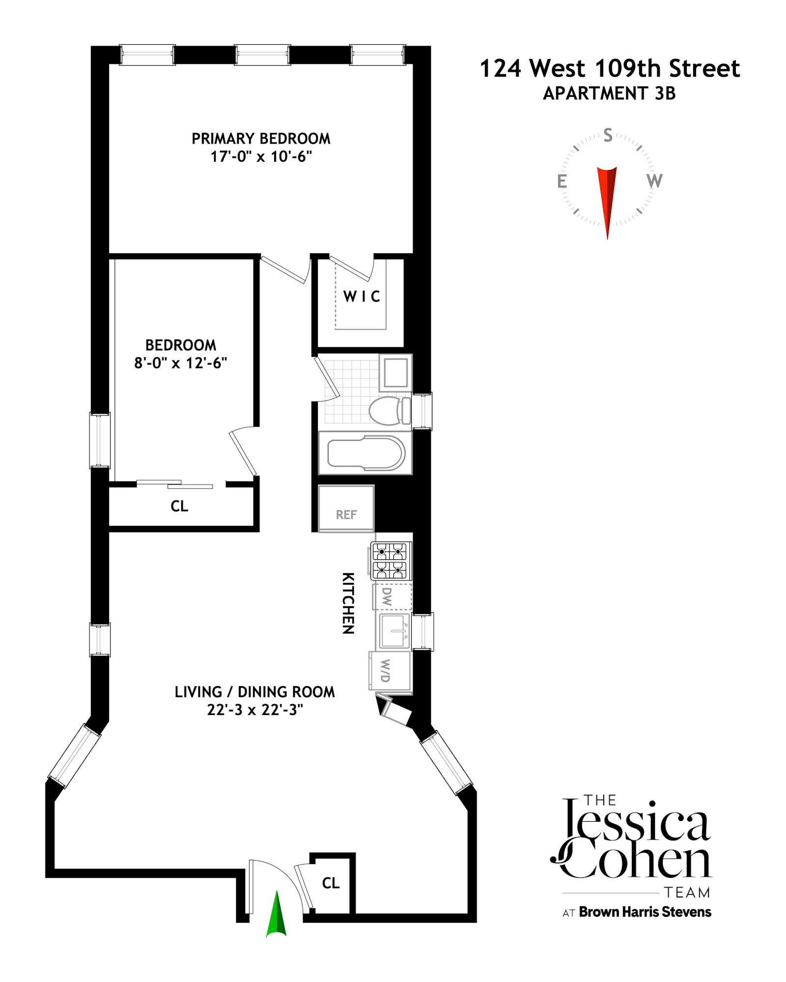 124 West 109th Street 3B Manhattan Valley New York NY 10025
