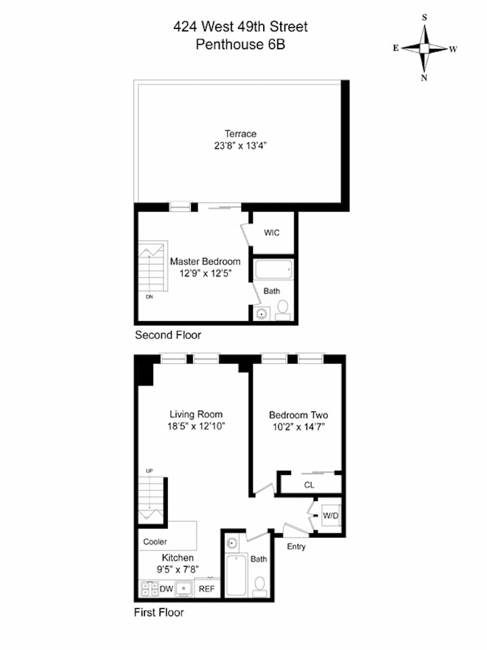 424 West 49th Street 6B Clinton New York NY 10019