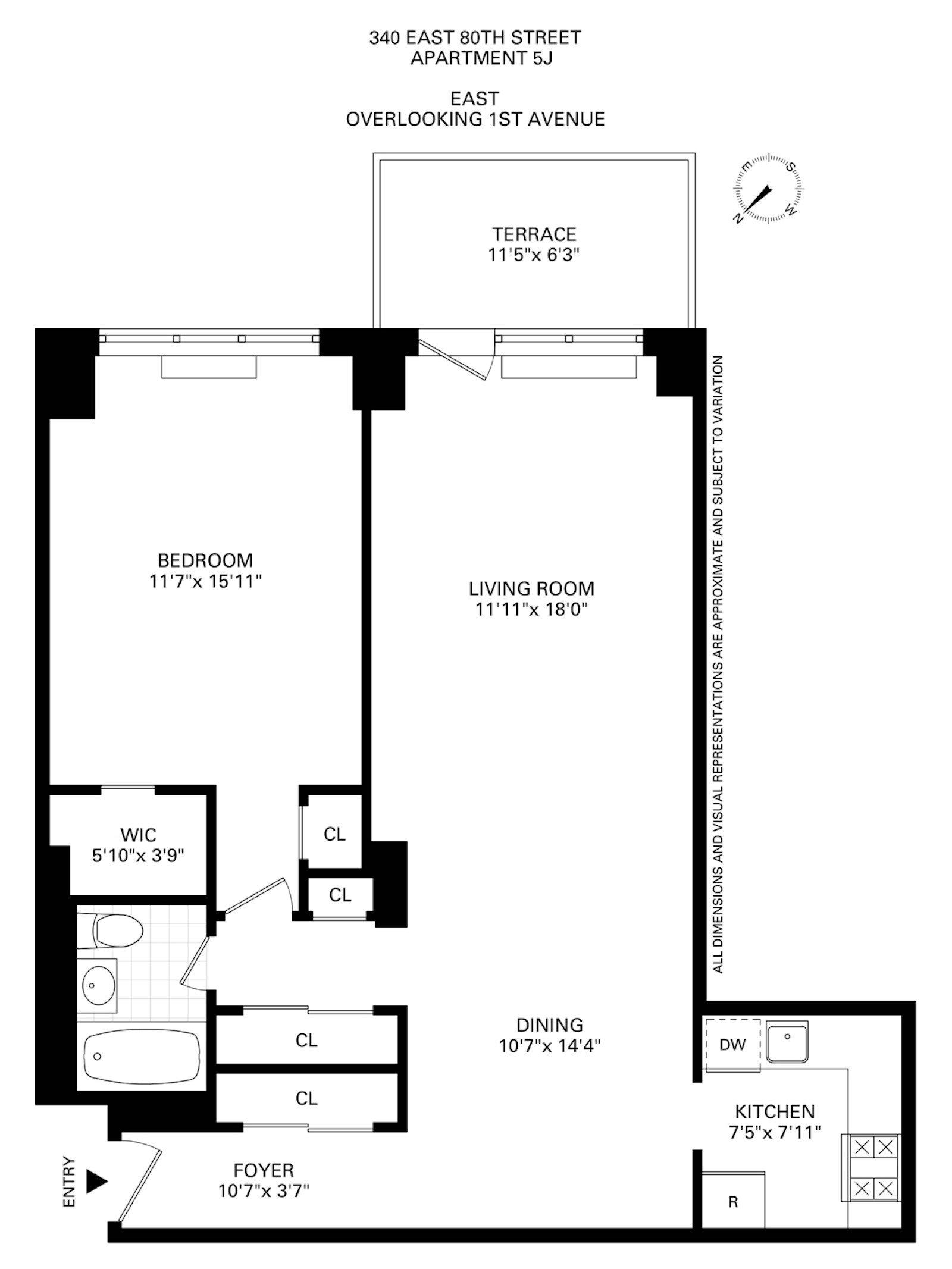 340 East 80th Street 5J Upper East Side New York NY 10075