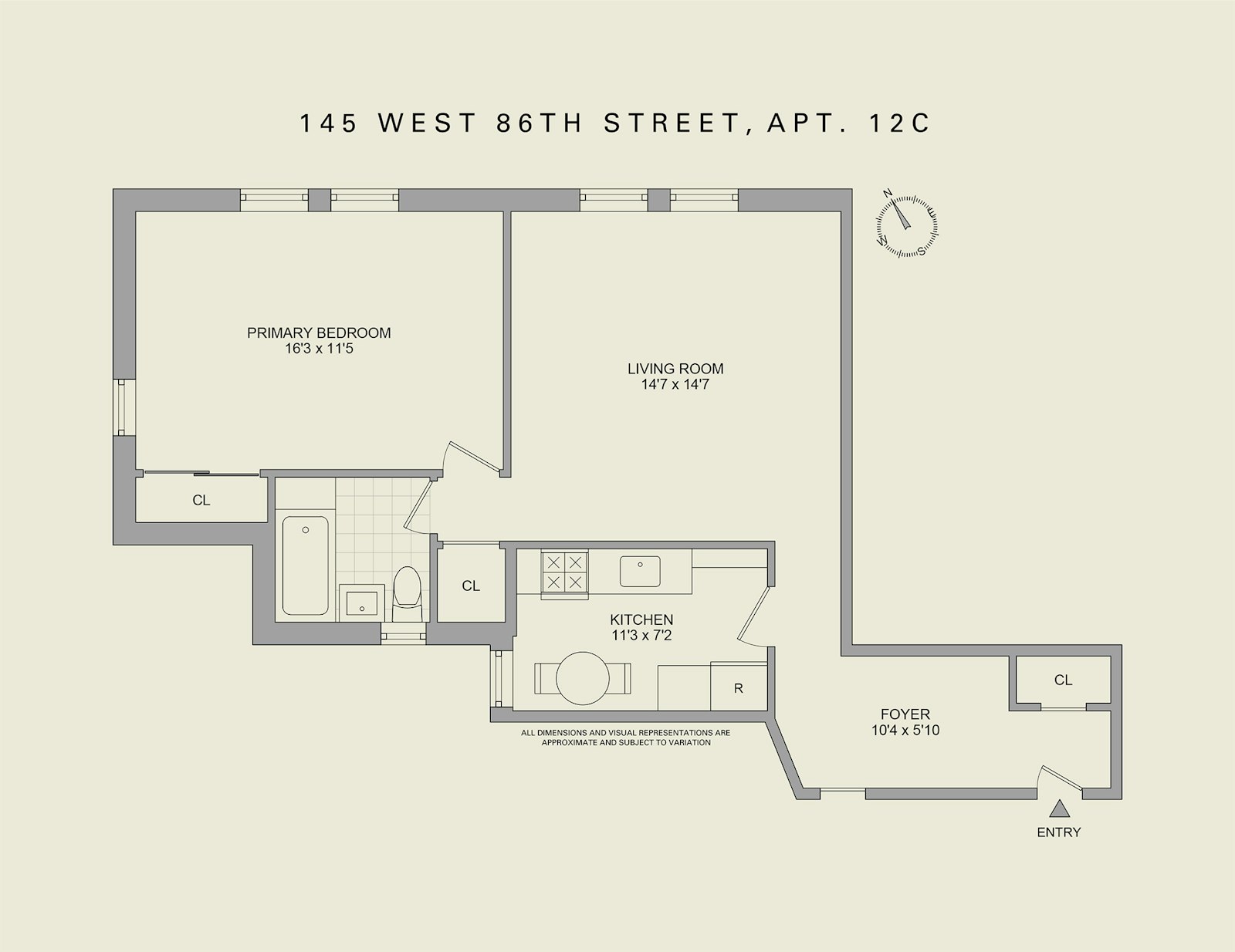 145 West 86th Street 12C Upper West Side New York NY 10024