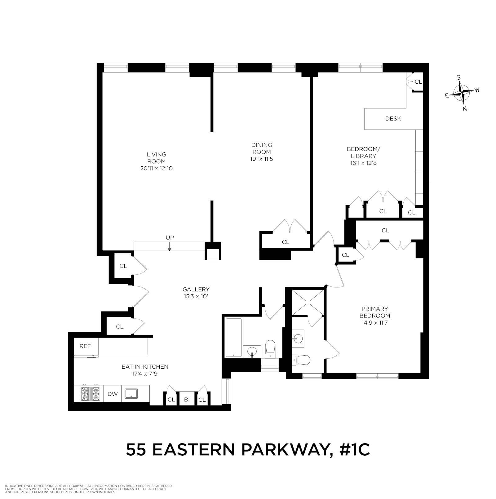 55 Eastern Parkway 1C Prospect Heights Brooklyn NY 11238