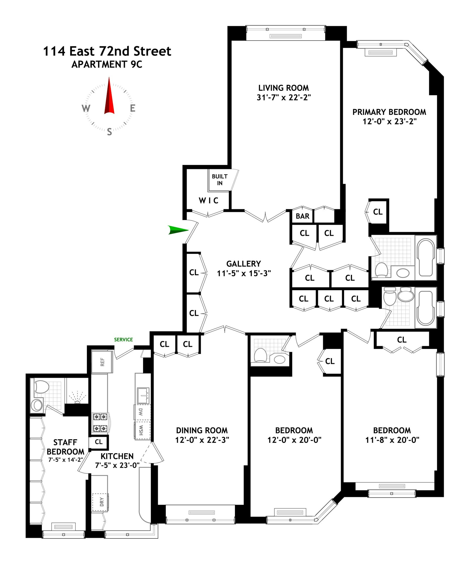 114 East 72nd Street 9C Upper East Side New York NY 10021