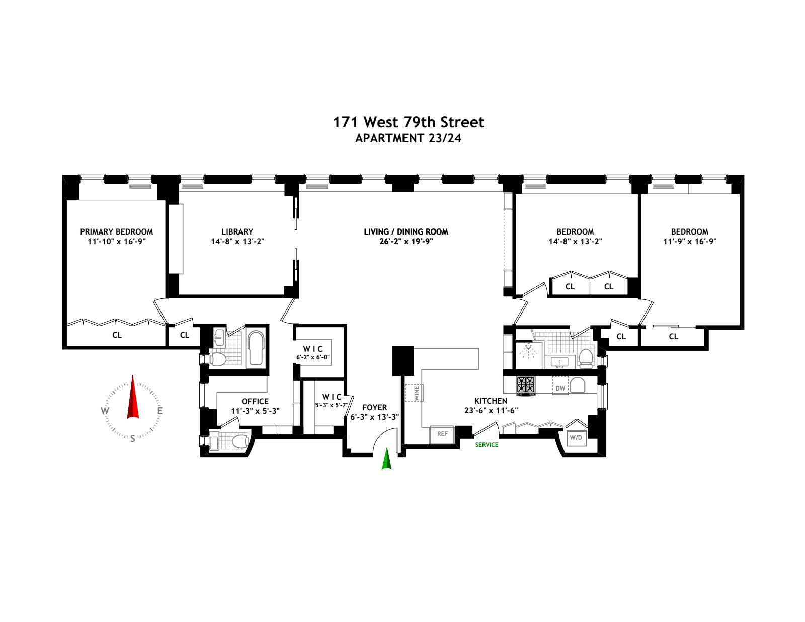 171 West 79th Street 23/24 Upper West Side New York NY 10024