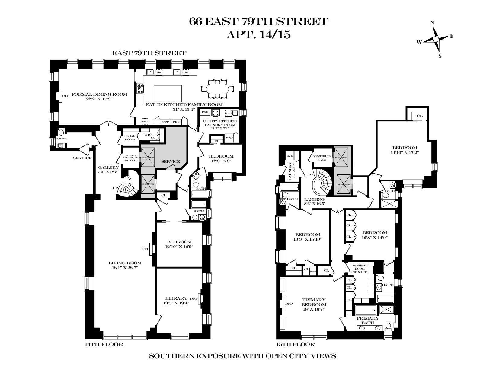 66 East 79th Street 14/15 Upper East Side New York NY 10075