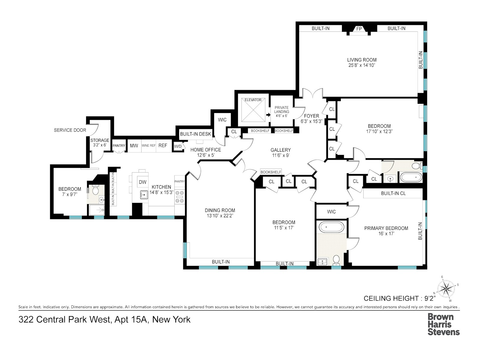 322 Central Park West 15A Central Park West New York NY 10025