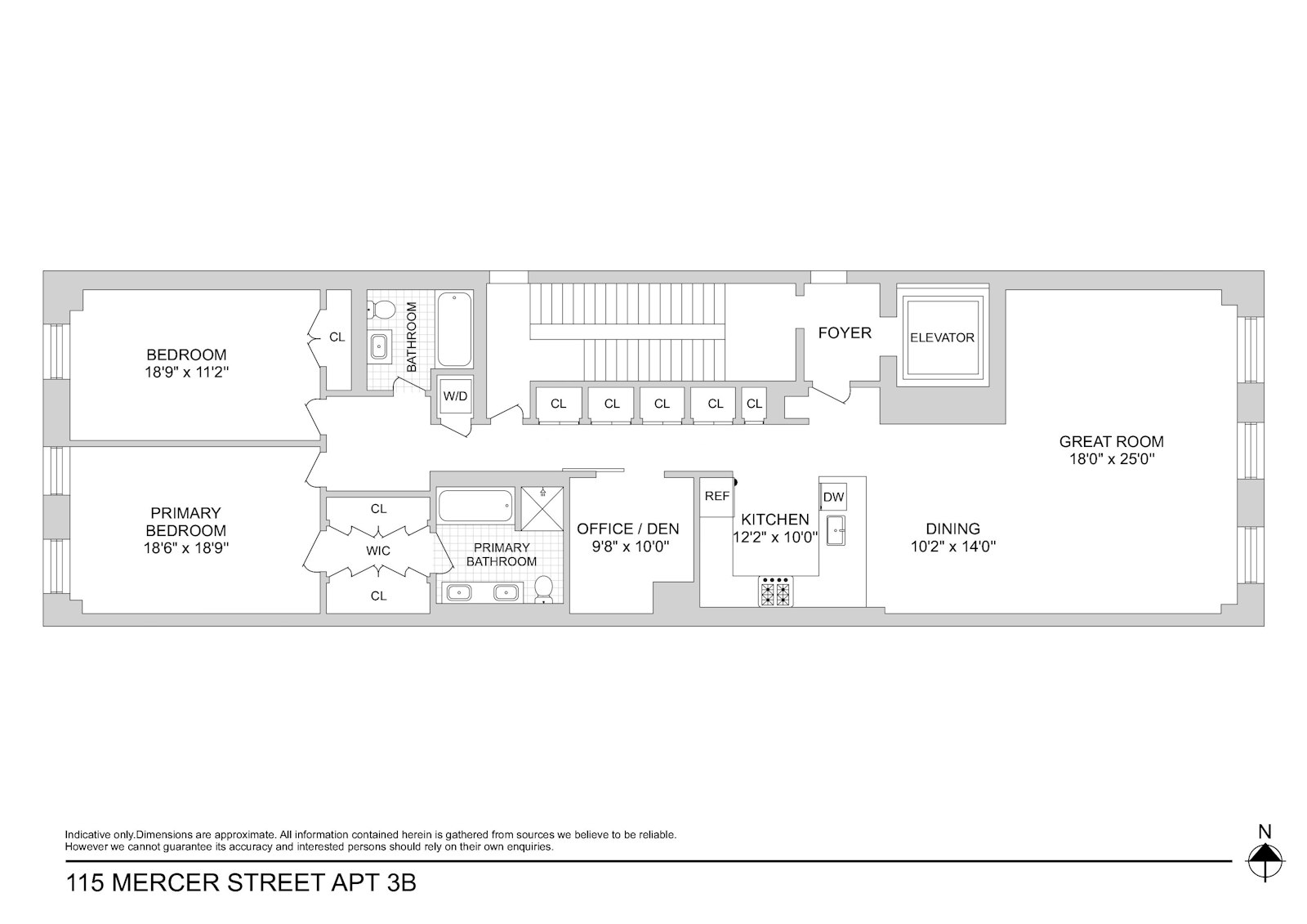 115 Mercer Street 3B Soho New York NY 10012