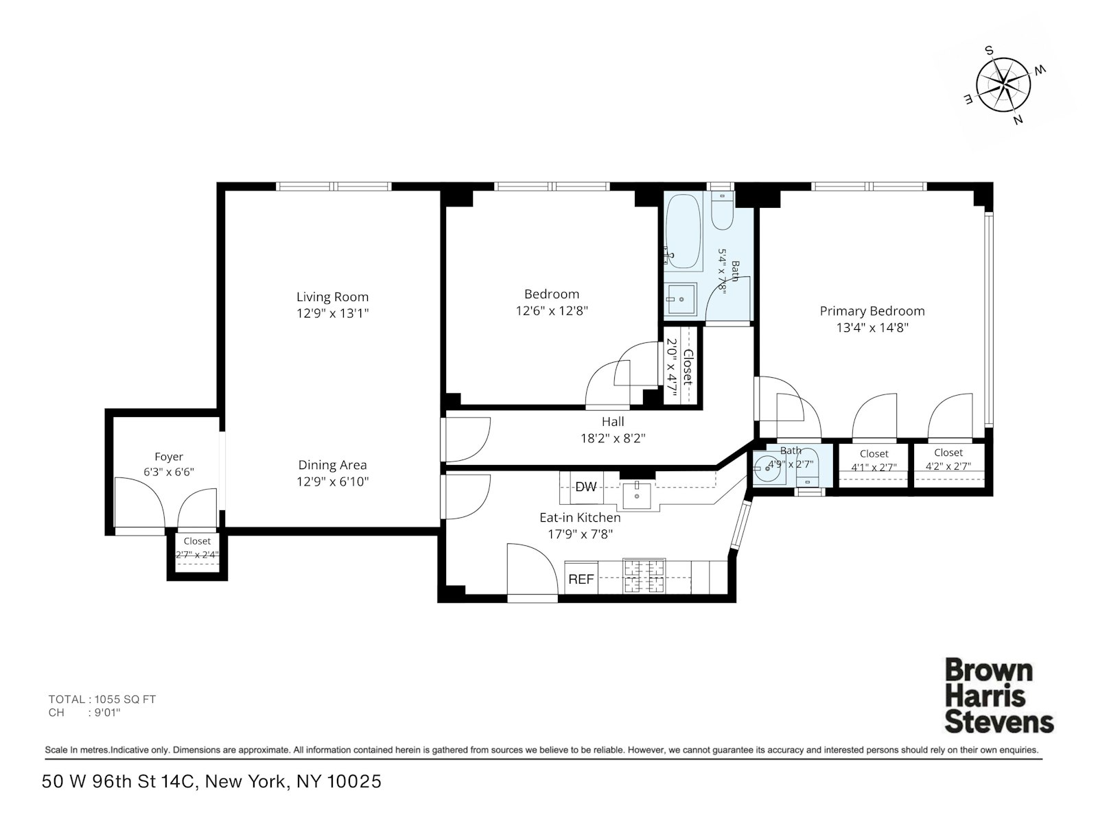 50 West 96th Street 14C Upper West Side New York NY 10025