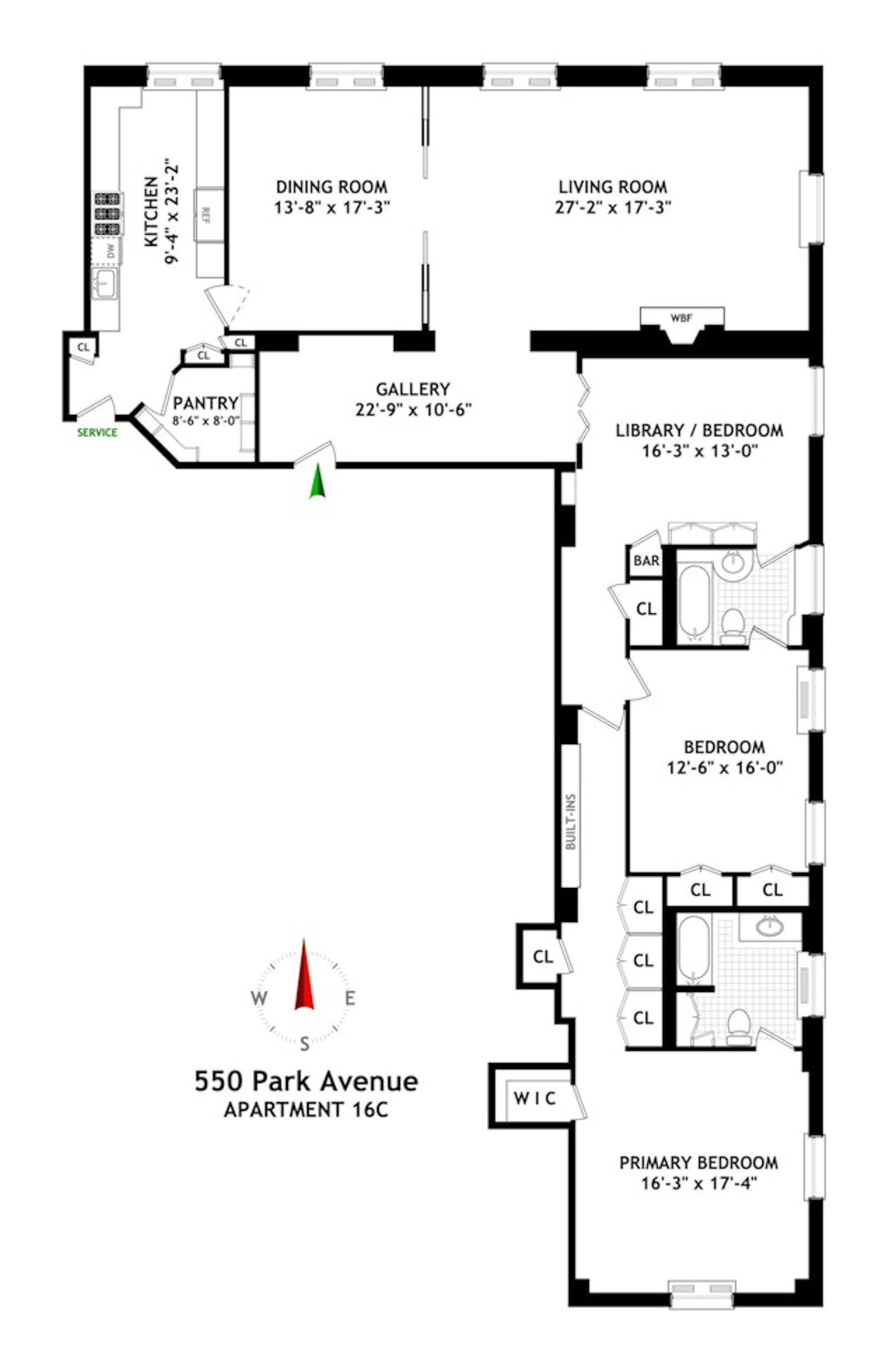550 Park Avenue 16C Upper East Side New York NY 10065