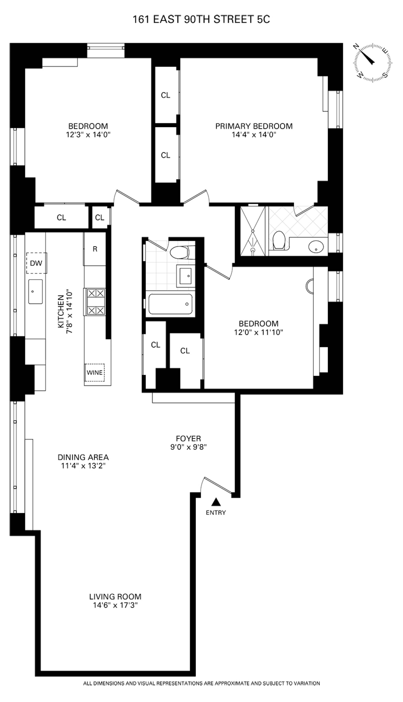 161 East 90th Street 5C Carnegie Hill New York NY 10128