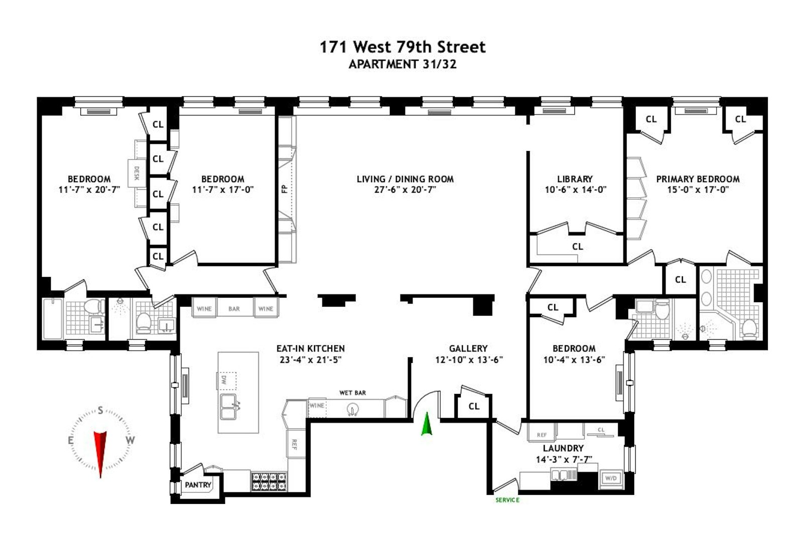 171 West 79th Street 31/32 Upper West Side New York NY 10024