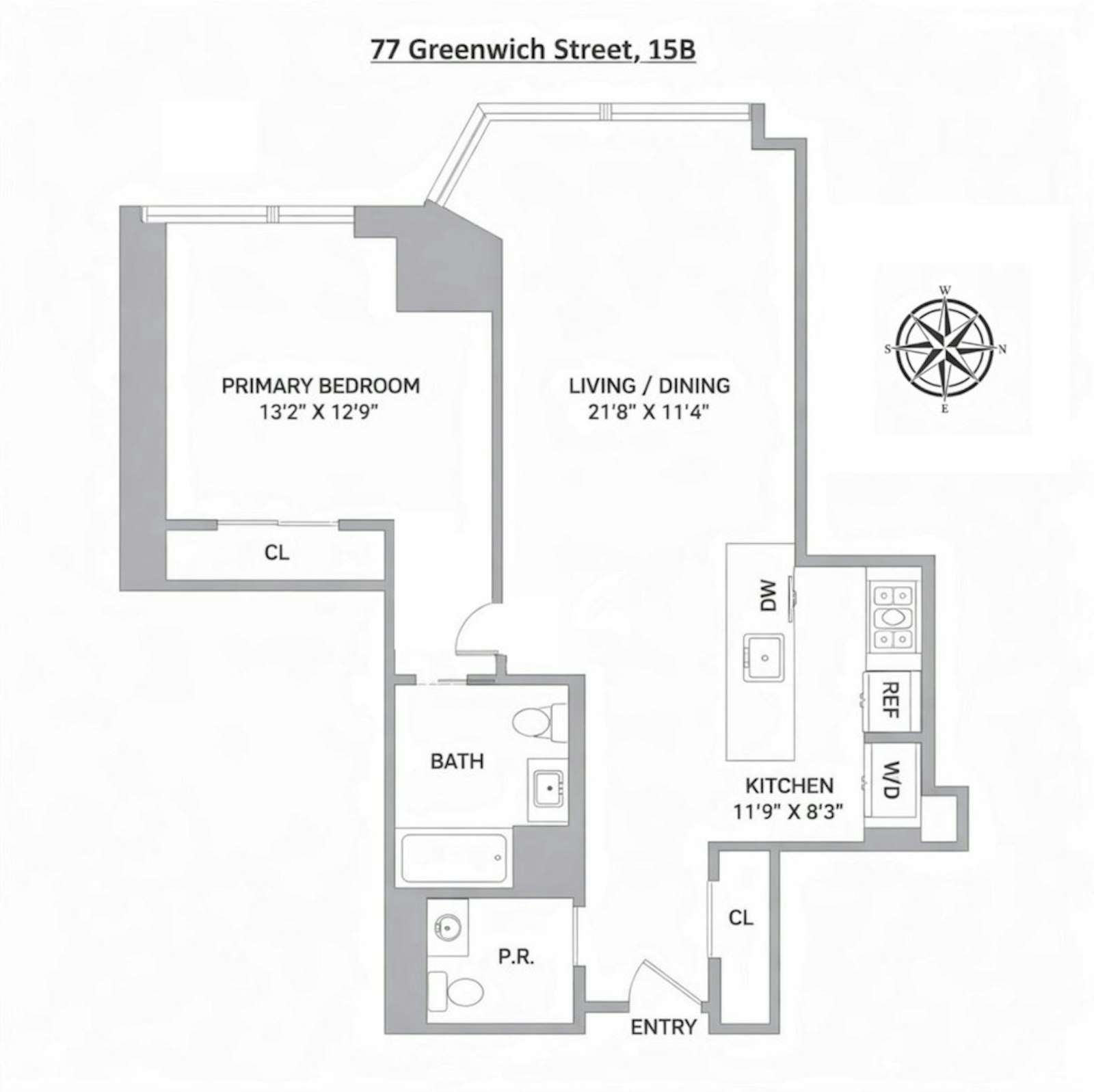 77 Greenwich Street 15B Financial District New York NY 10006