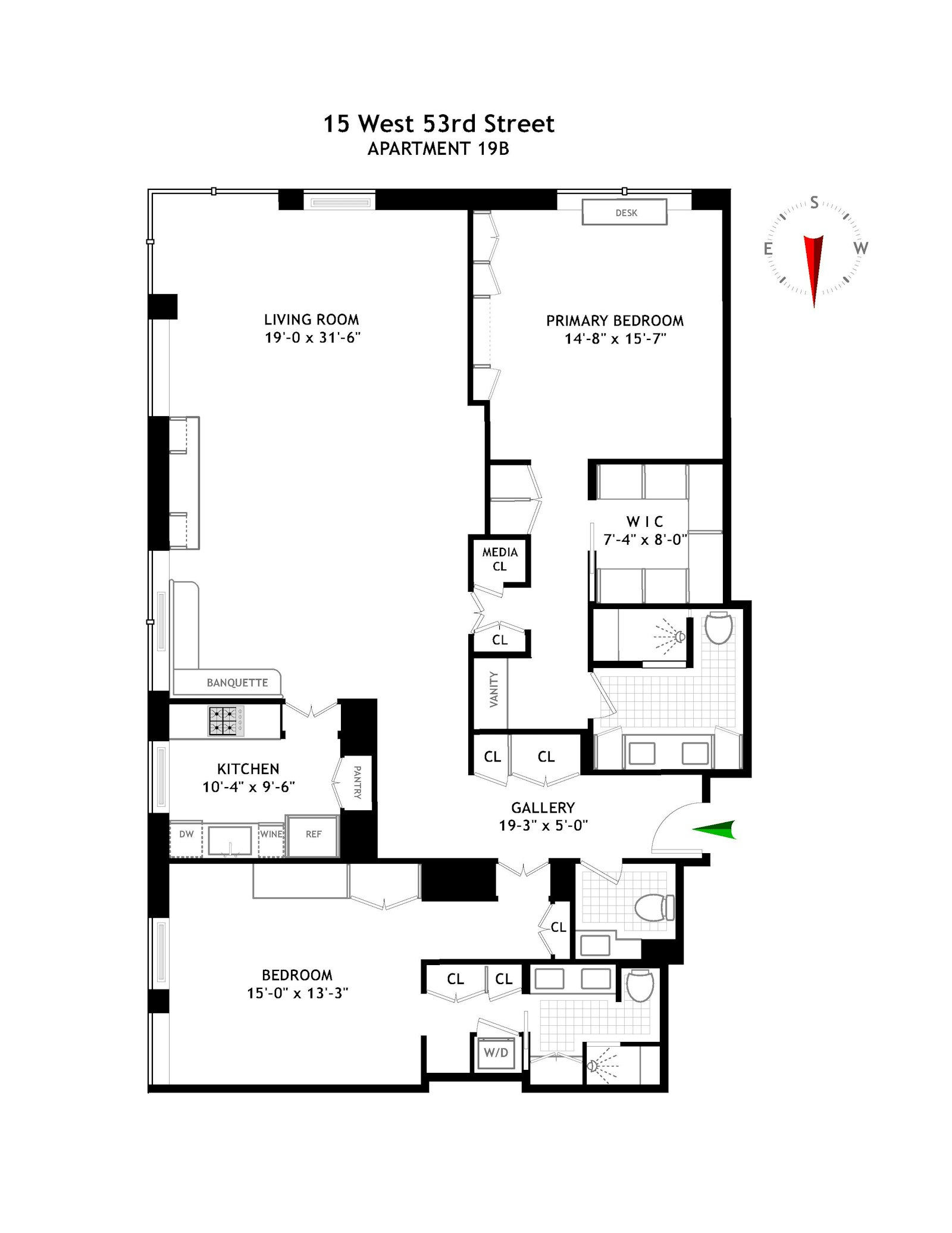 15 West 53rd Street 19B Midtown West New York NY 10019