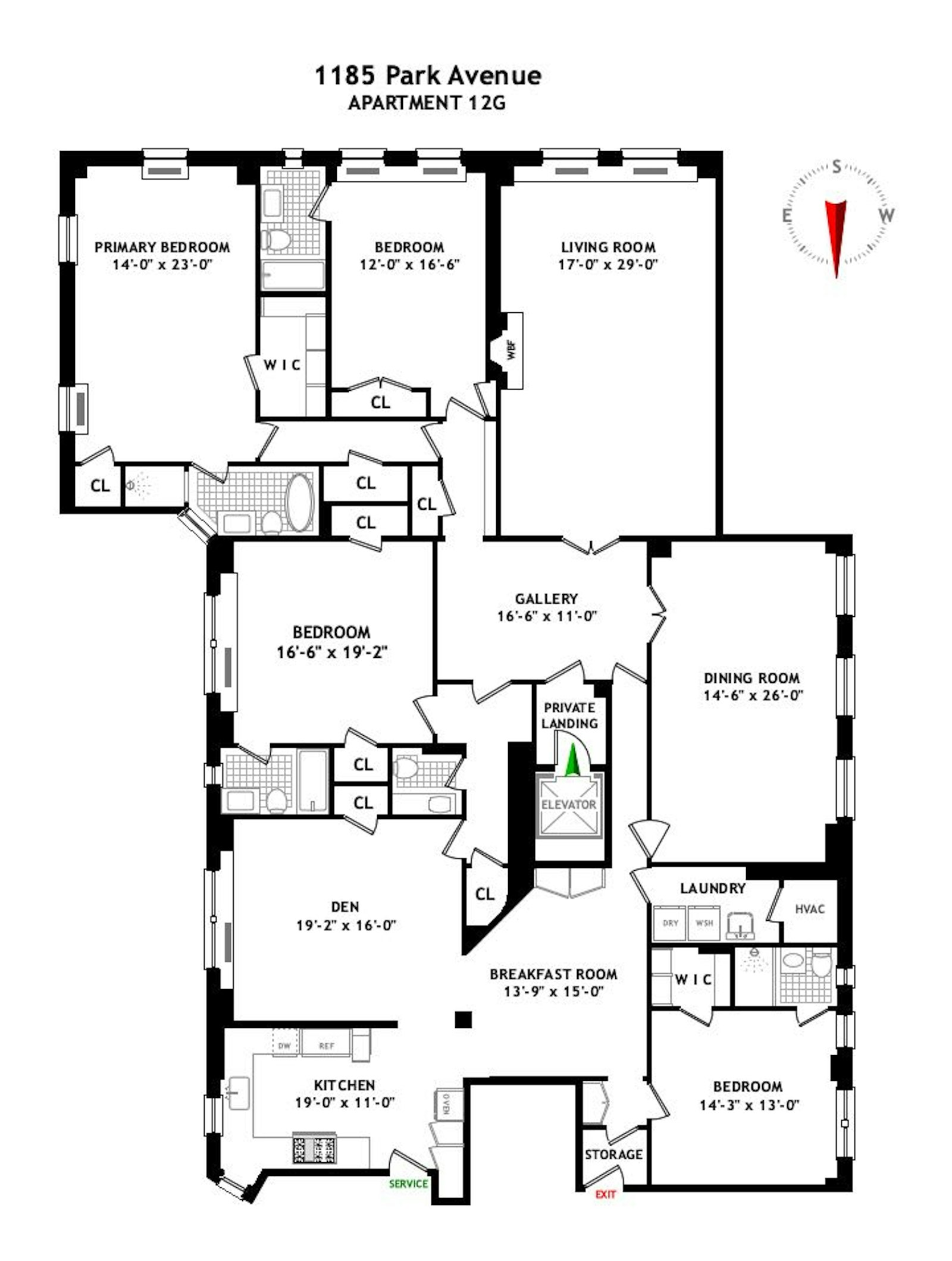 1185 Park Avenue 12G Carnegie Hill New York NY 10128