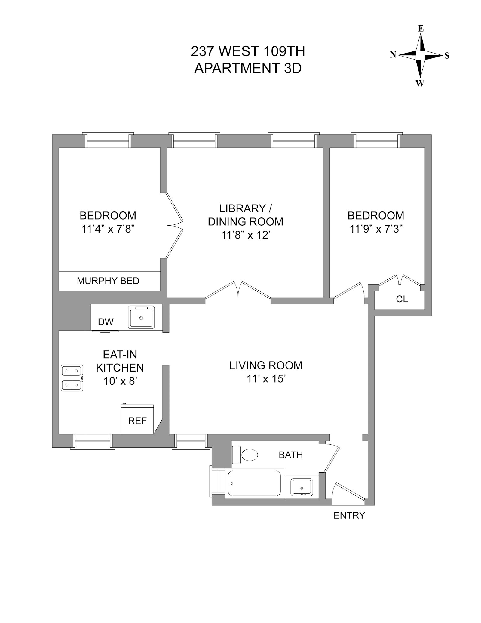 237 West 109th Street 3D Manhattan Valley New York NY 10025