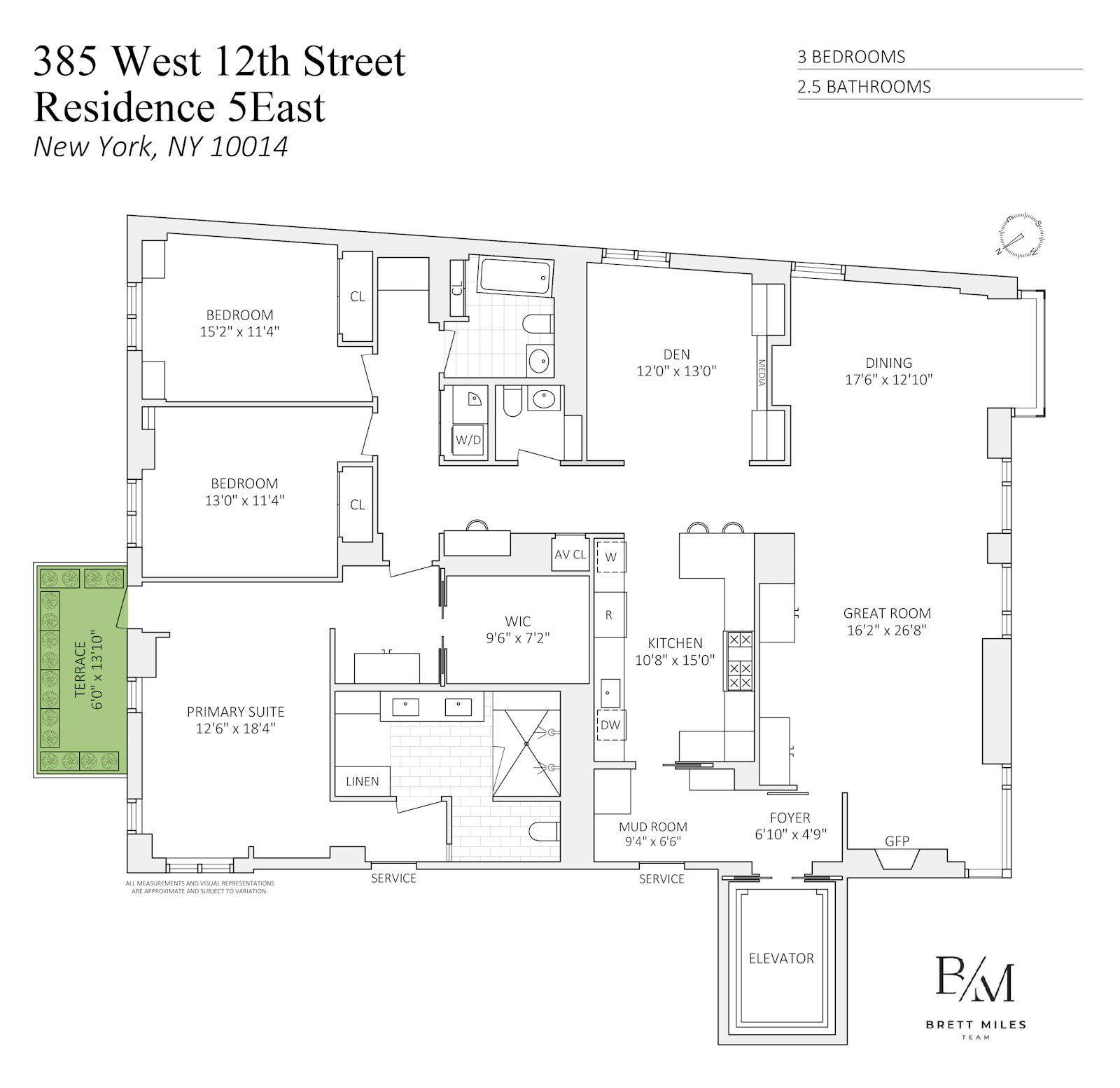 385 West 12th Street 5EAST W. Greenwich Village New York NY 10014