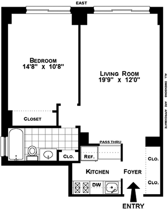 Floorplan for 2025 Broadway