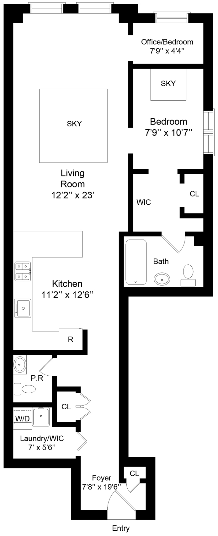 Floorplan for 44 West 22nd Street