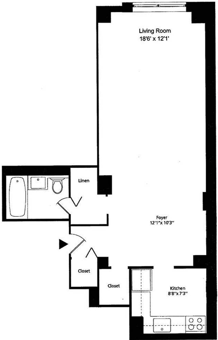 Floorplan for 520 East 72nd Street, 2R